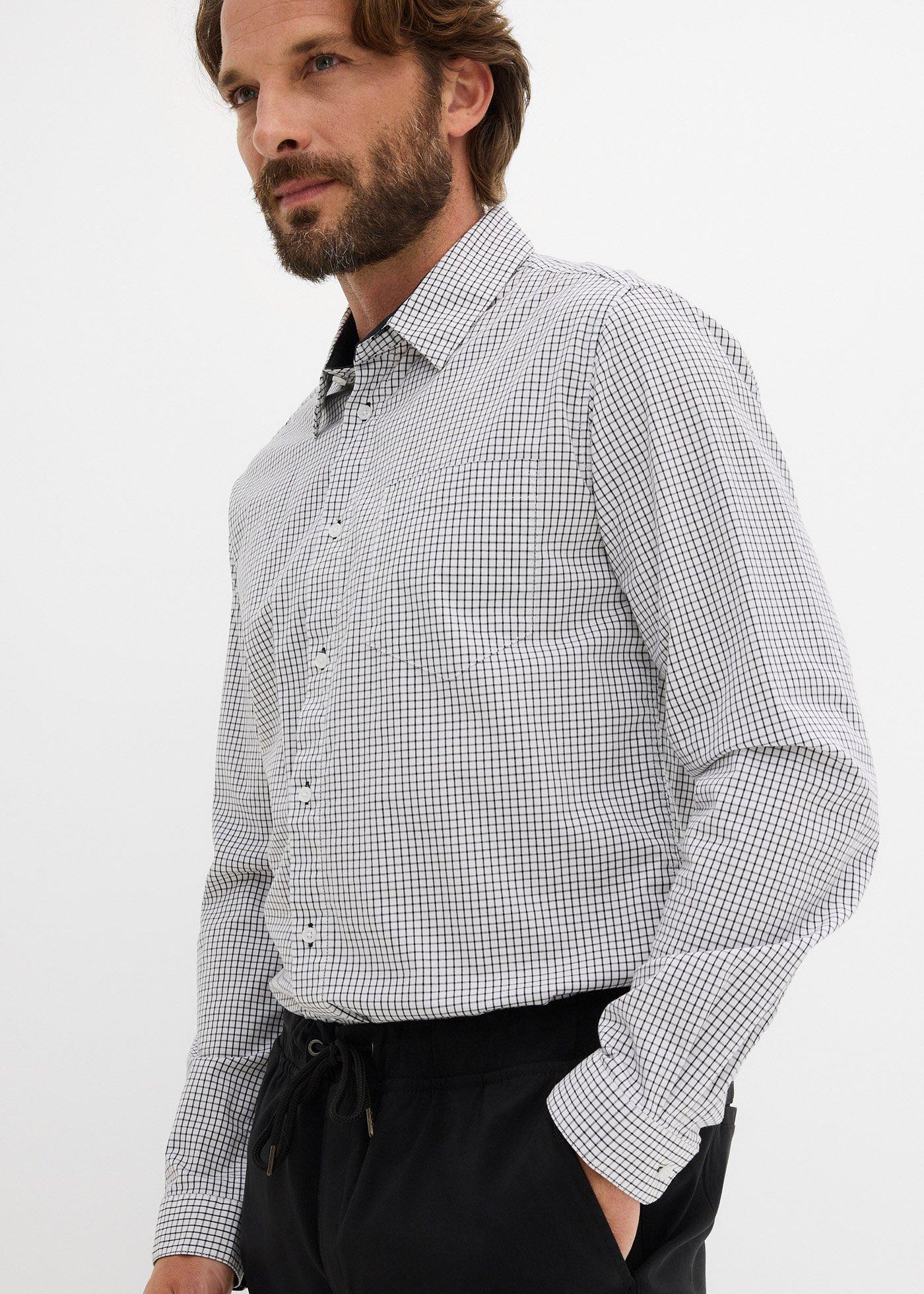 Spodnie z gumką w talii, straight, relaxed fit - Bonprix