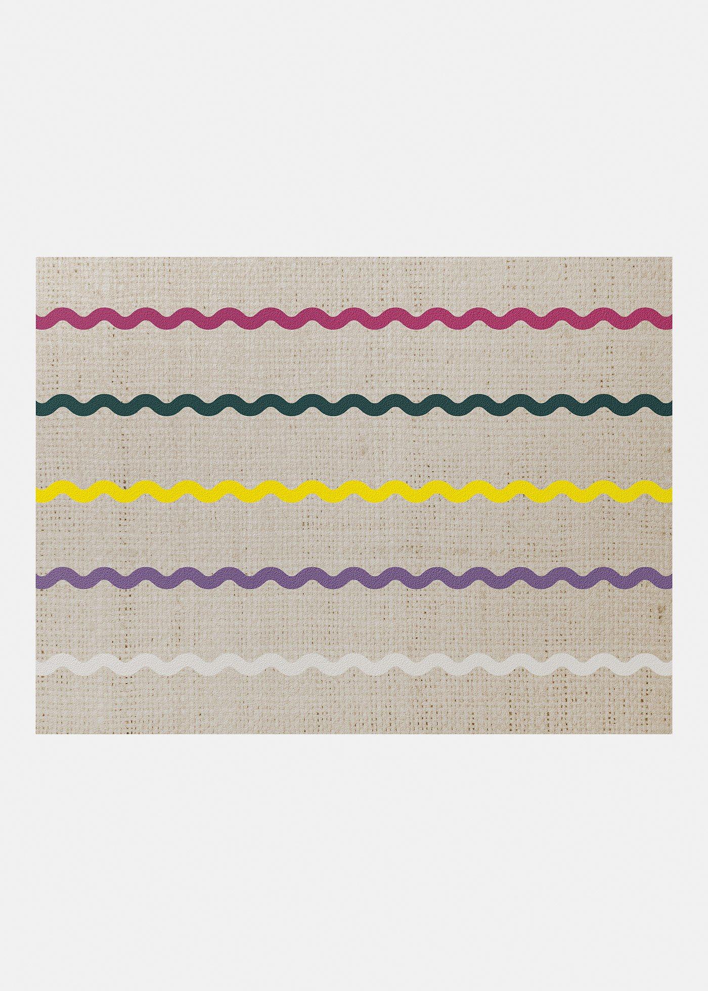 Paillasson lavable au motif graphique