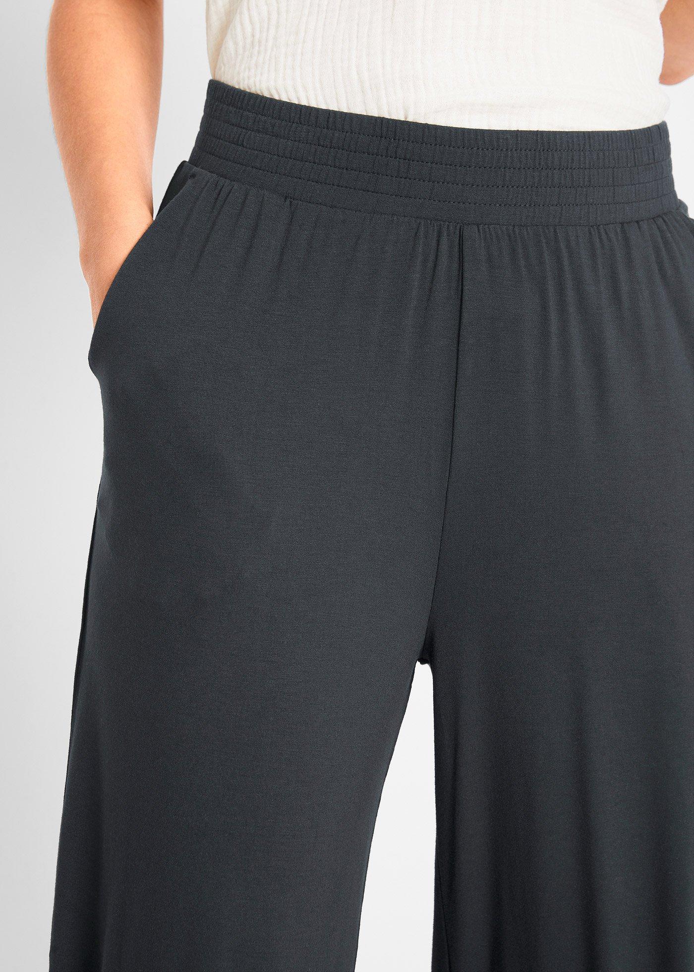 Spodnie z dżerseju 7/8, z lejącej mieszanki wiskozy - Bonprix