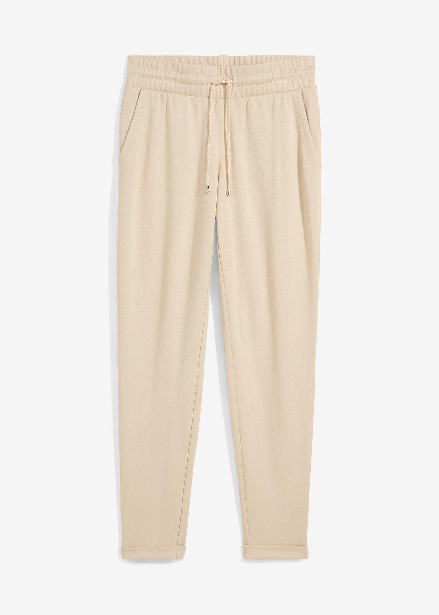 Pantalon à taille élastiquée en Punto di Roma confortable