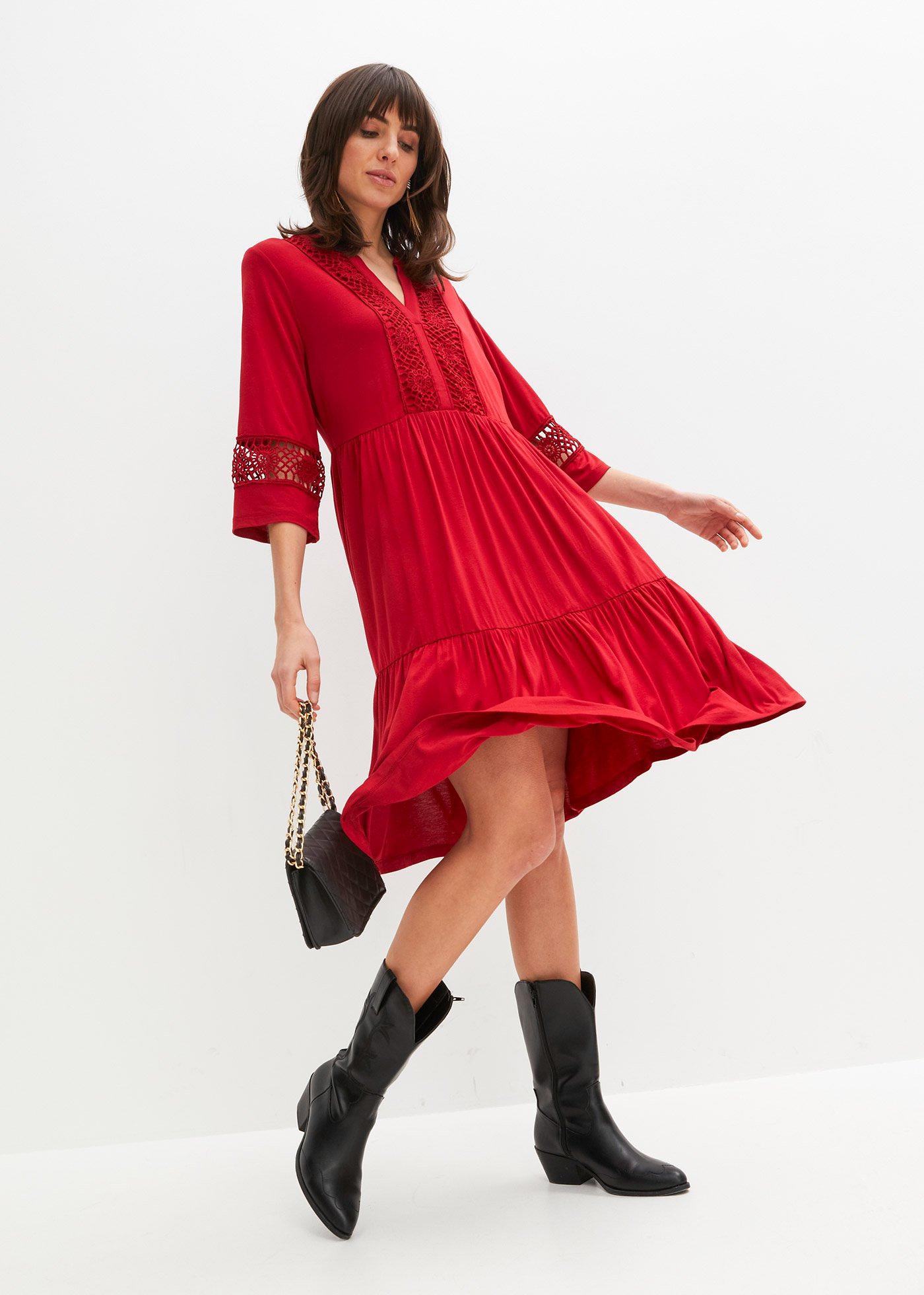 Sukienka tunikowa z miękkiej wiskozy - Bonprix