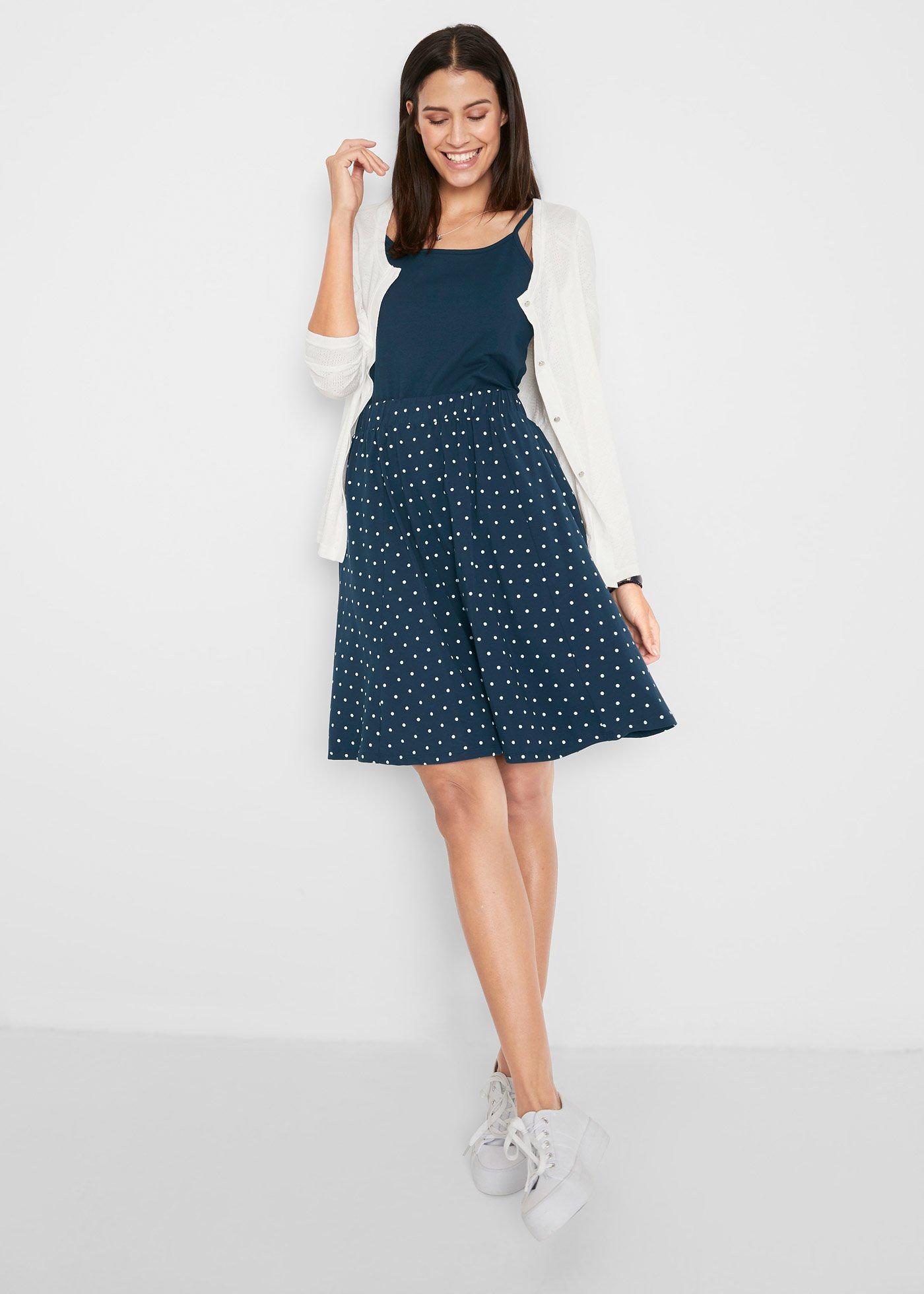 Spódniczka z dżerseju (2 szt.) - Bonprix