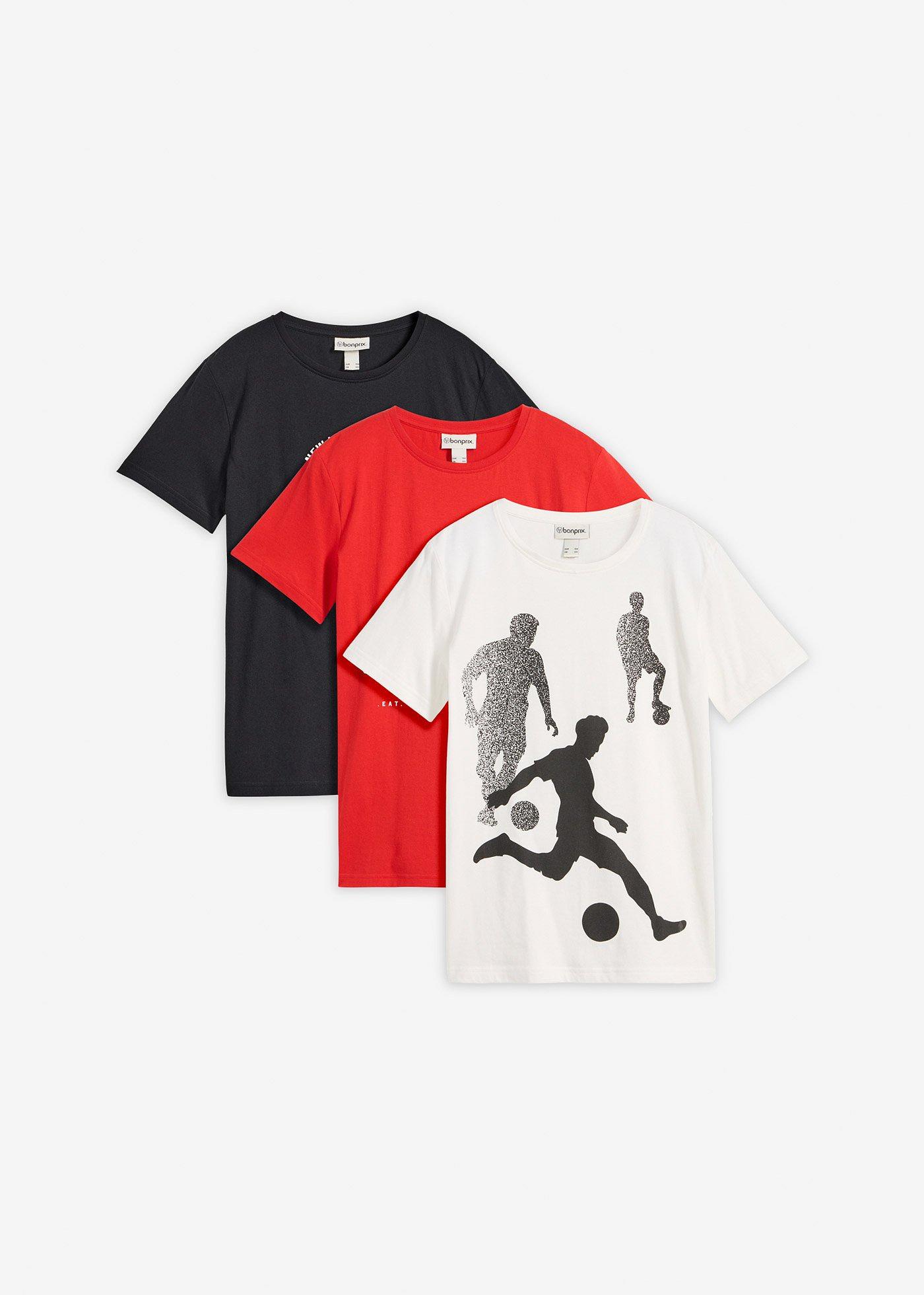 T-shirt z czystej bawełny organicznej (3 szt.) - Bonprix