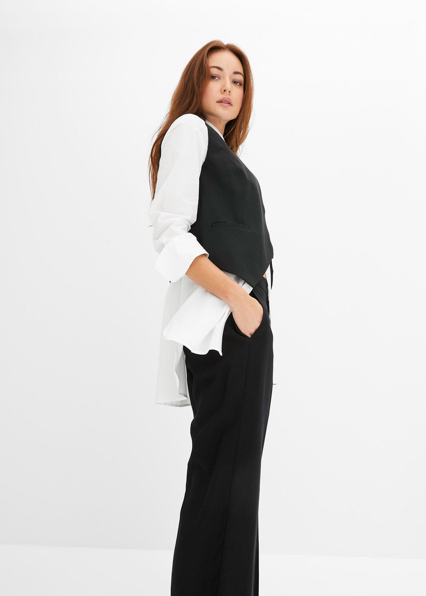 Lekkie spodnie Marlena z wiskozą - Bonprix