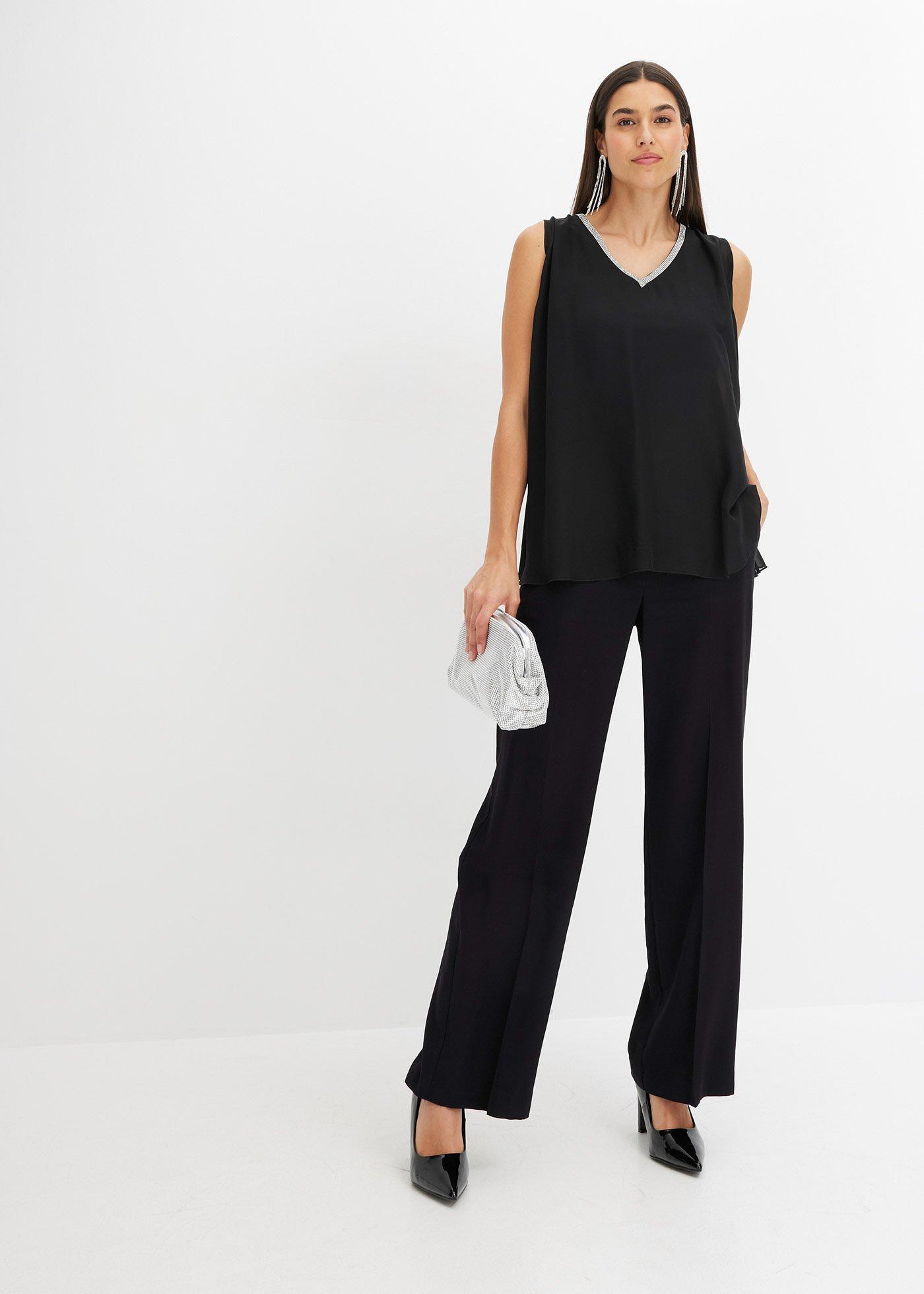 Lekkie spodnie Marlena z wiskozą - Bonprix