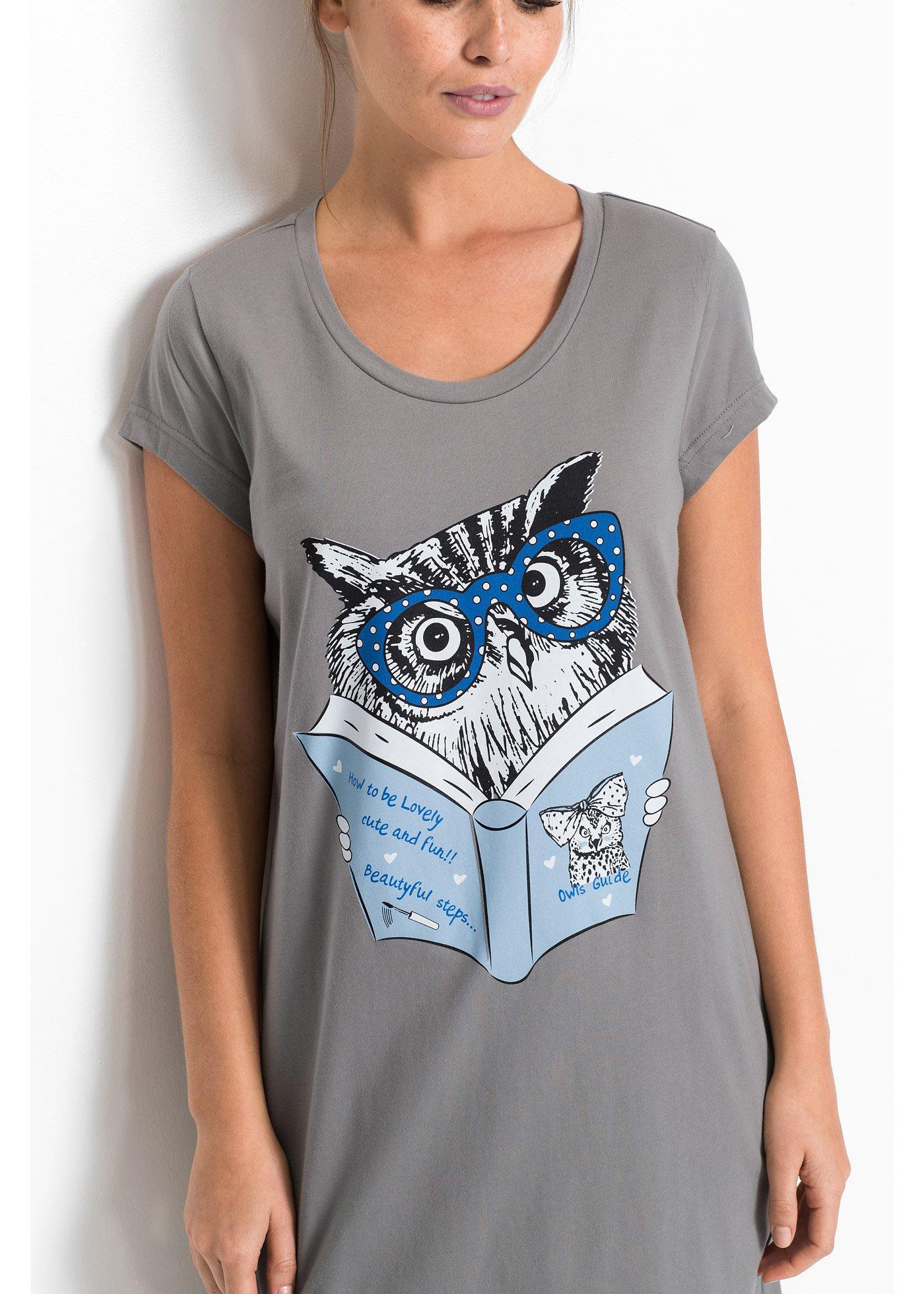 Krótka koszula nocna z czystej bawełny organicznej - Bonprix