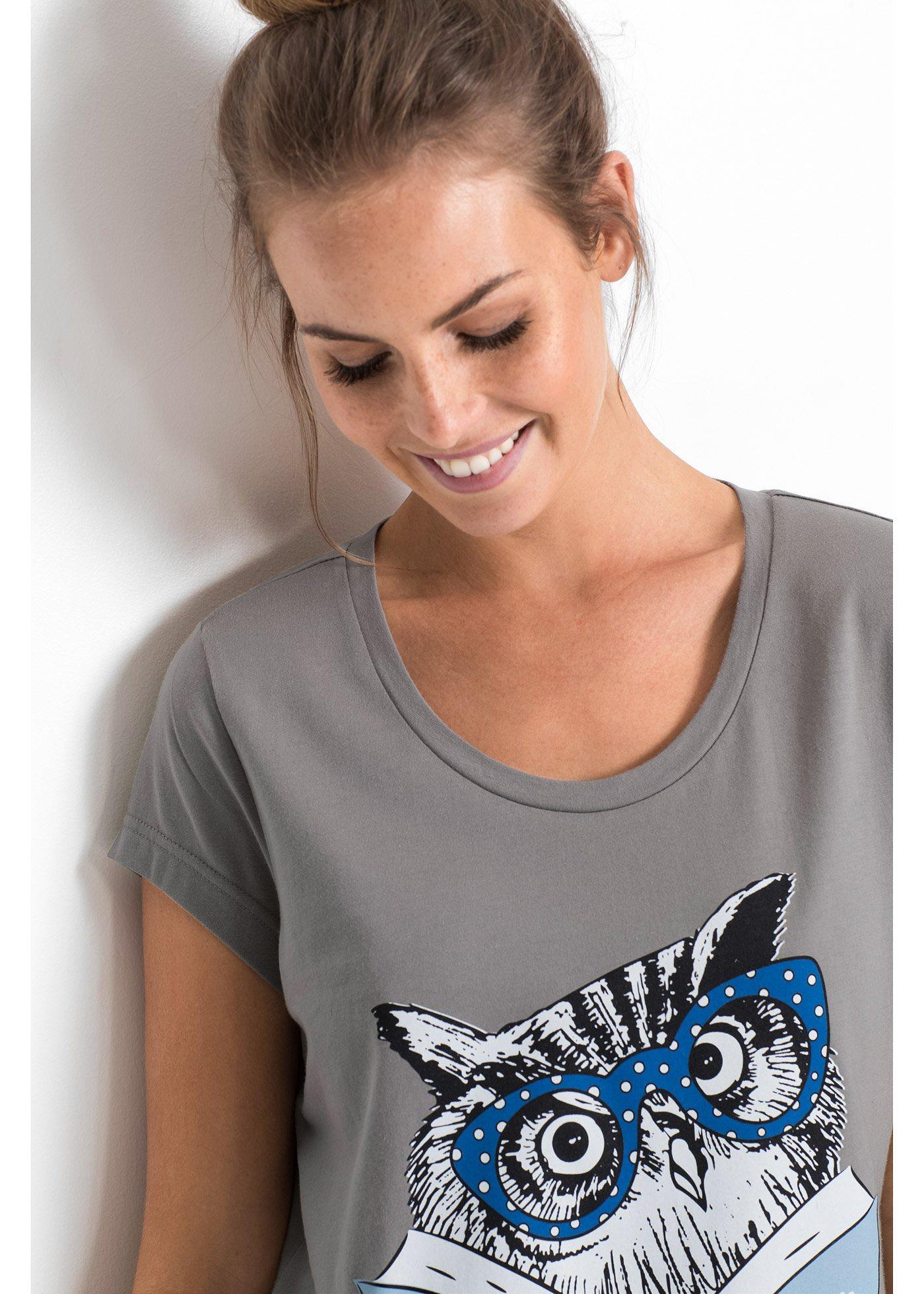 Krótka koszula nocna z czystej bawełny organicznej - Bonprix