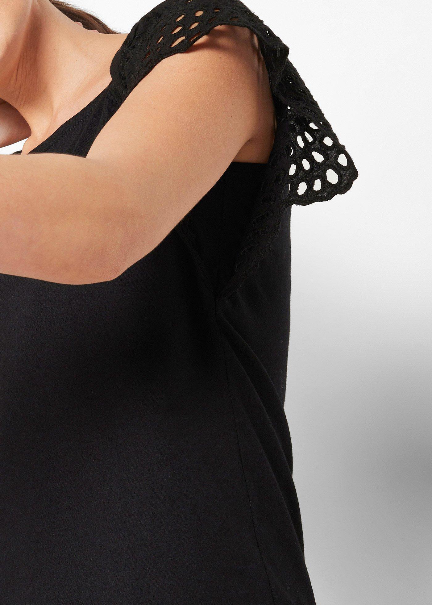 Bluzka z mieszanki bawełny - Bonprix