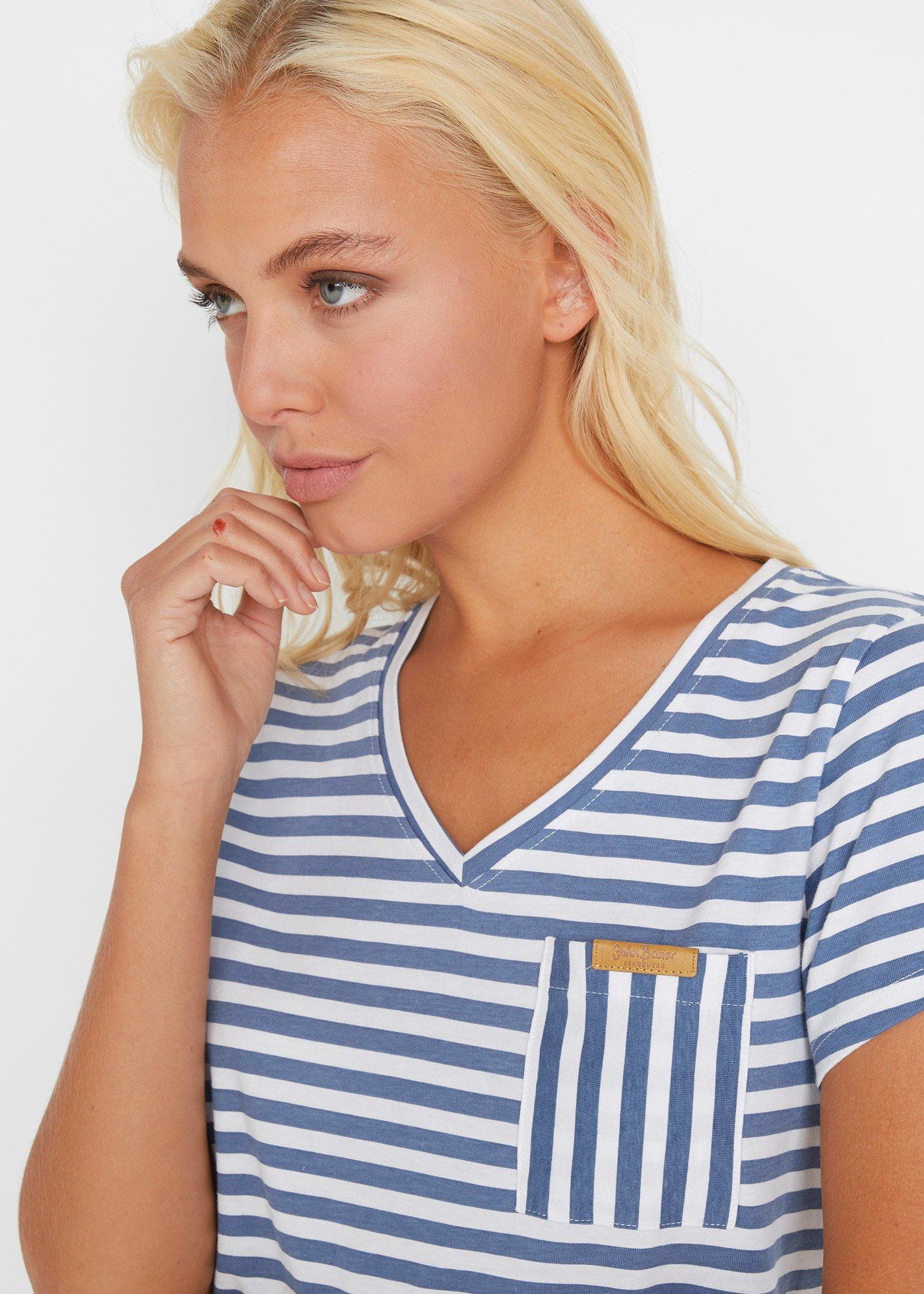 Luźny T-shirt z czystej bawełny - Bonprix