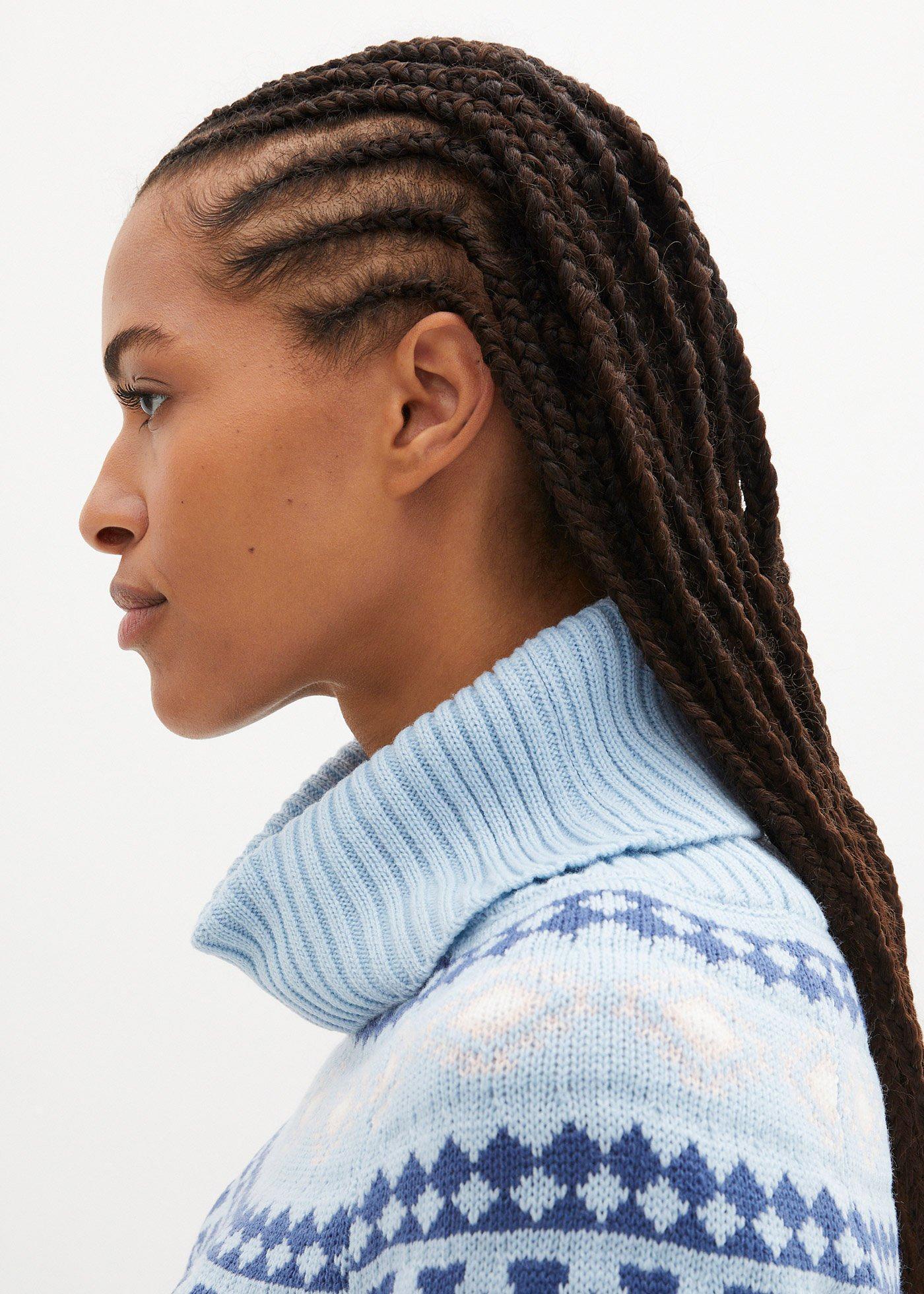 Sweter z golfem, w norweski wzór - Bonprix