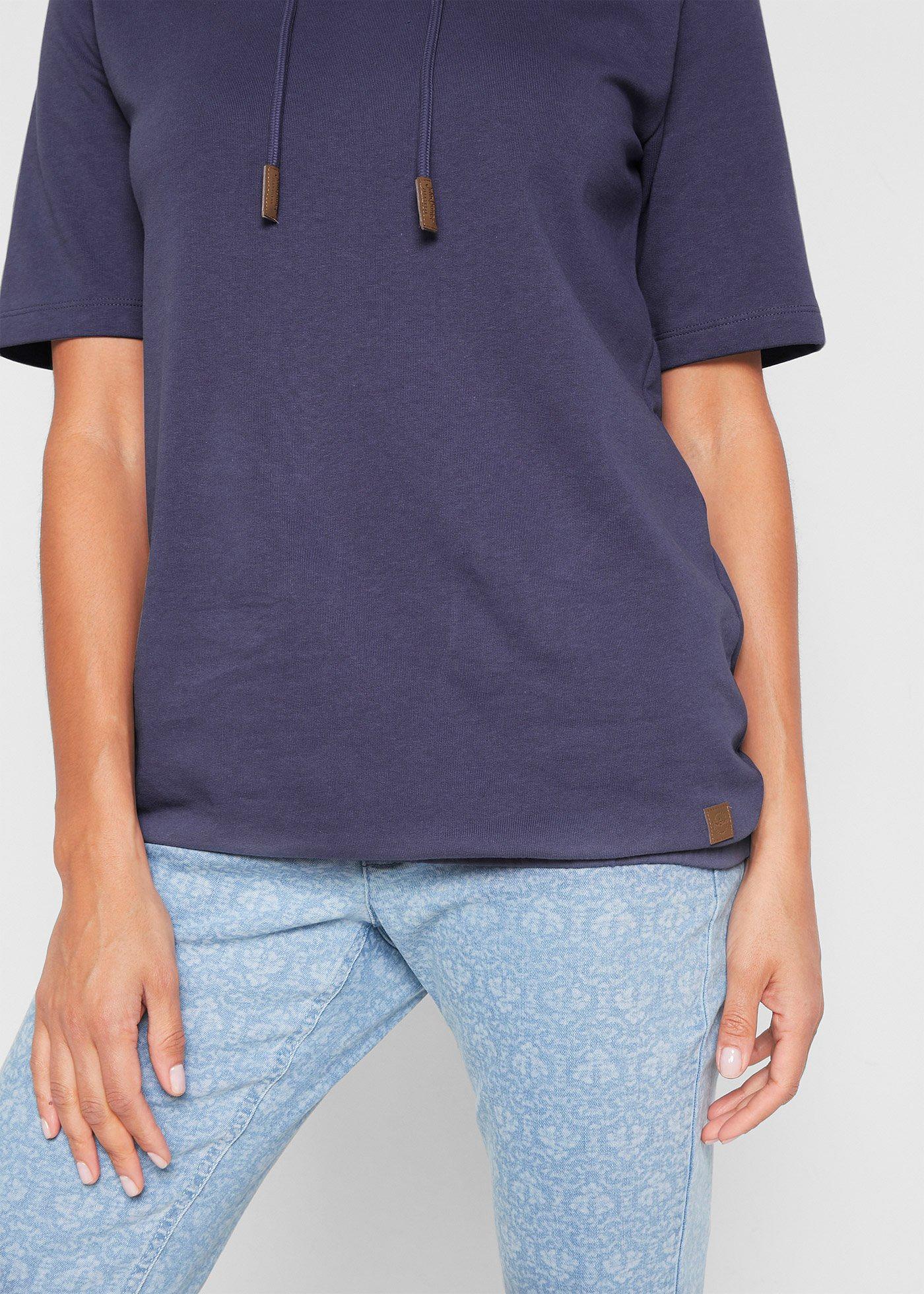 Bluza z kapturem, z mieszanki bawełny - Bonprix