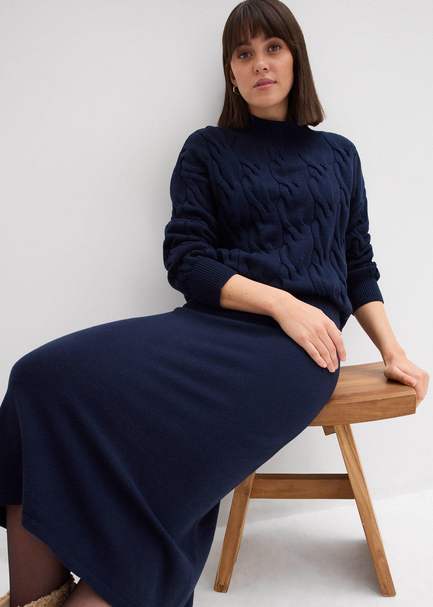 Sweter oversize z miękkiej mieszanki wiskozy - Bonprix