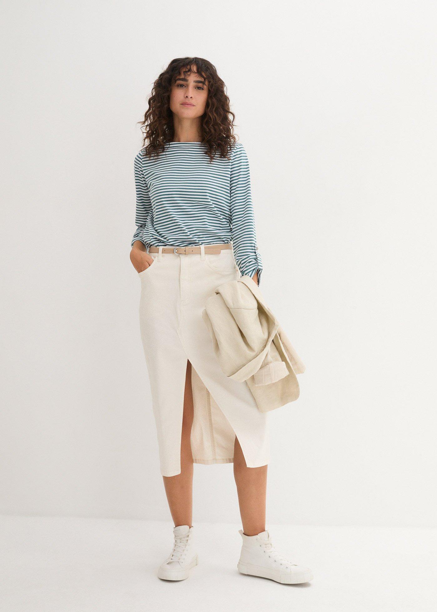 Bluzka z długim rękawem i - Bonprix