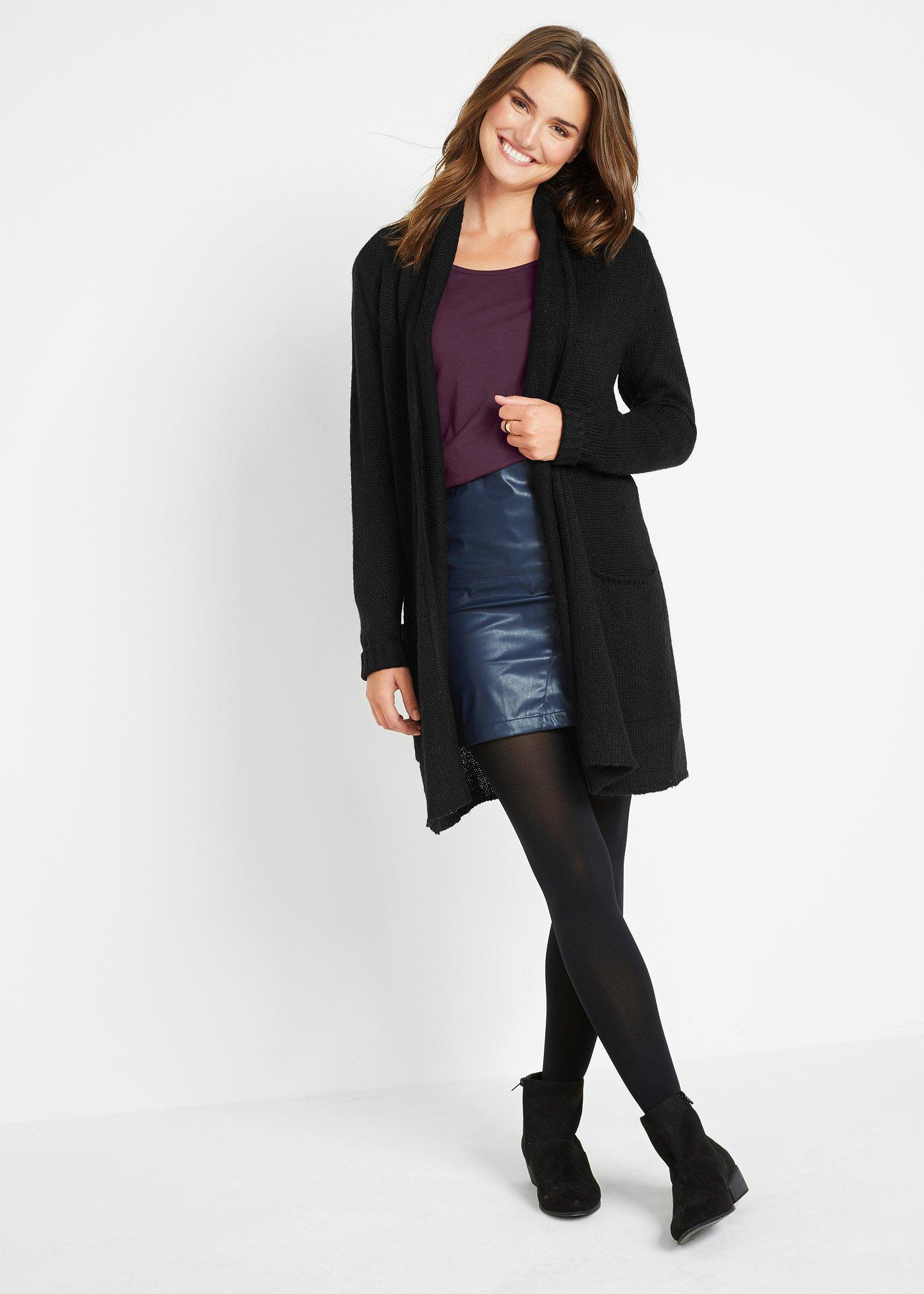 Shirt w dopasowanym fasonie z długim rękawem - Bonprix