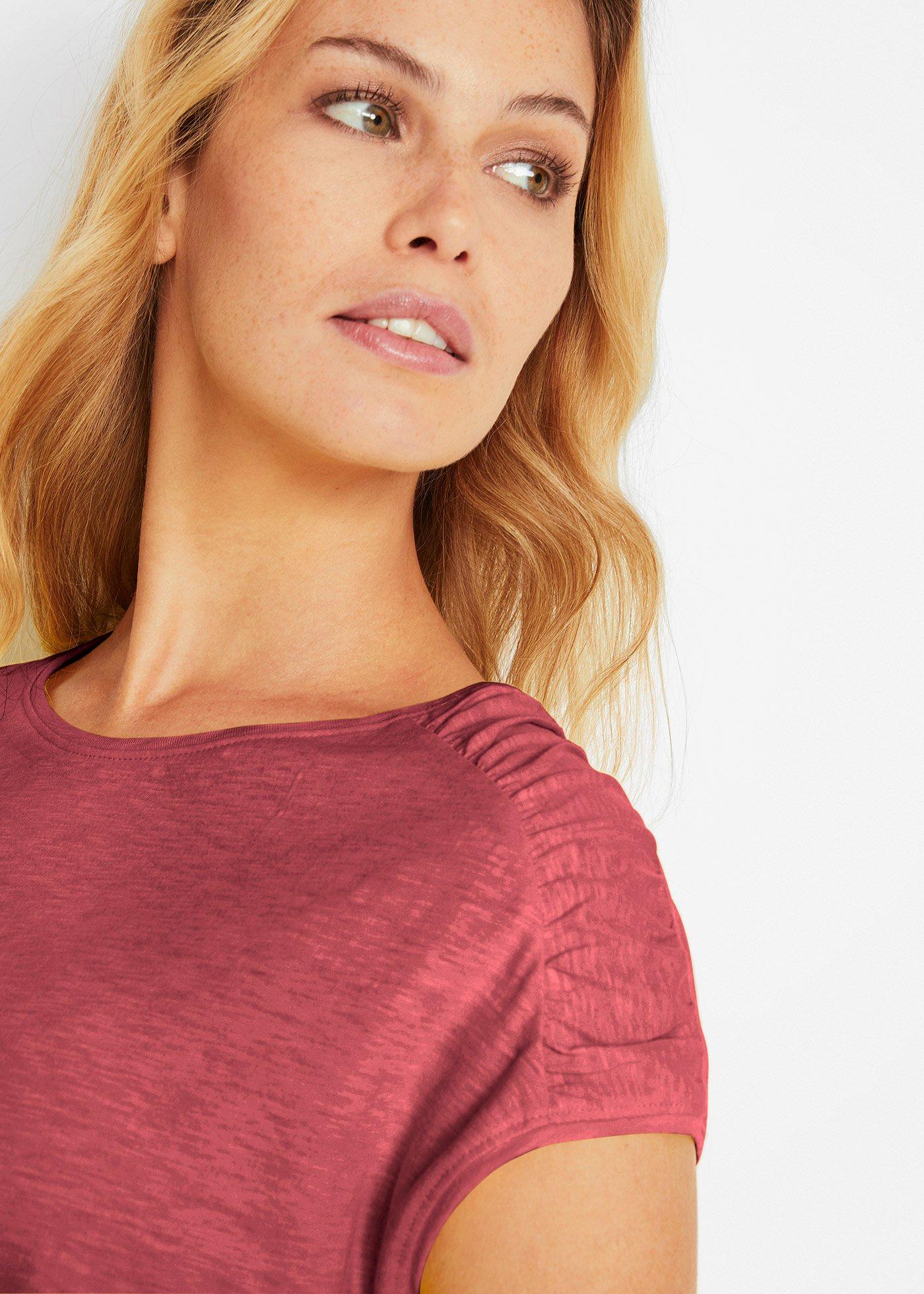 T-shirt boxy, krótki rękaw - Bonprix