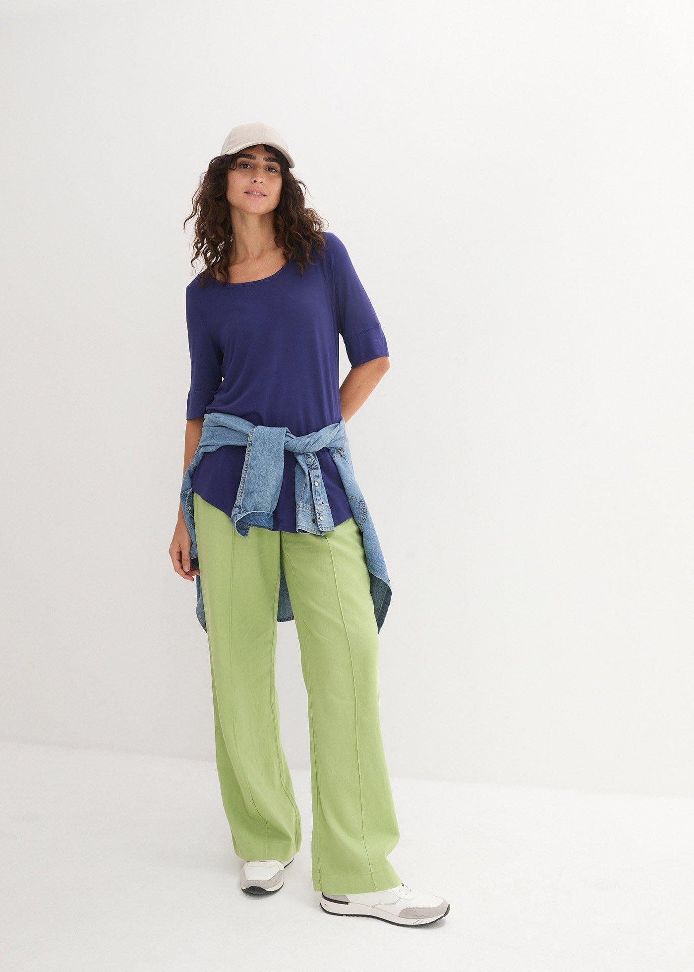 Długa bluzka z miękkiej wiskozy - Bonprix