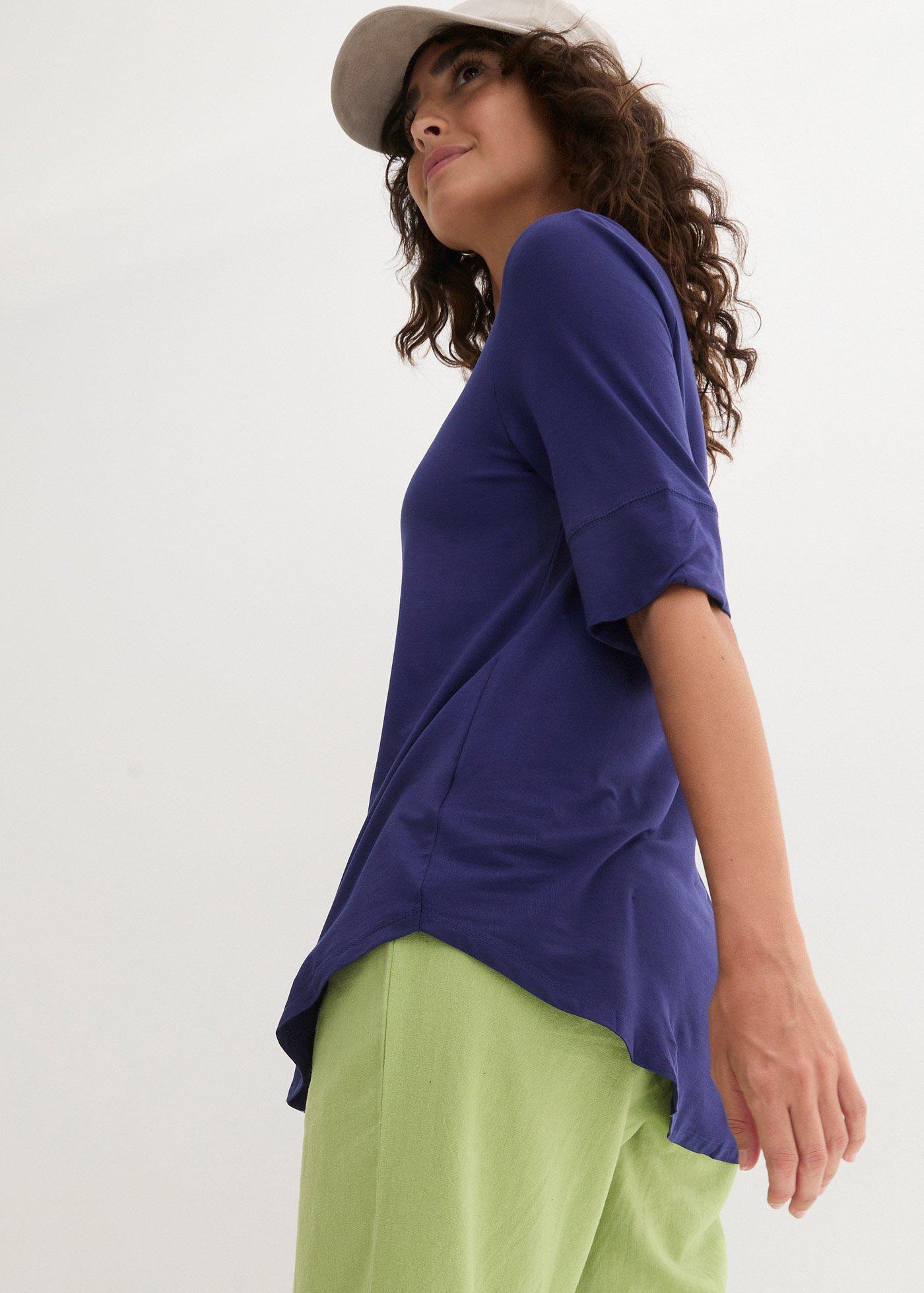 Długa bluzka z miękkiej wiskozy - Bonprix