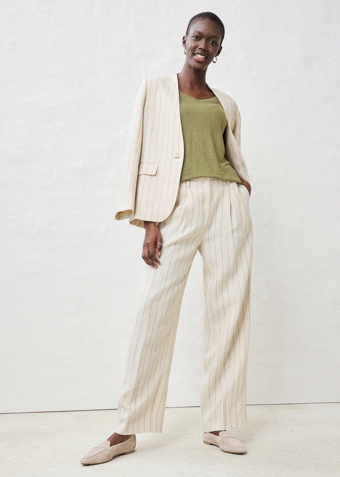 T-shirt z czystego lnu - Bonprix