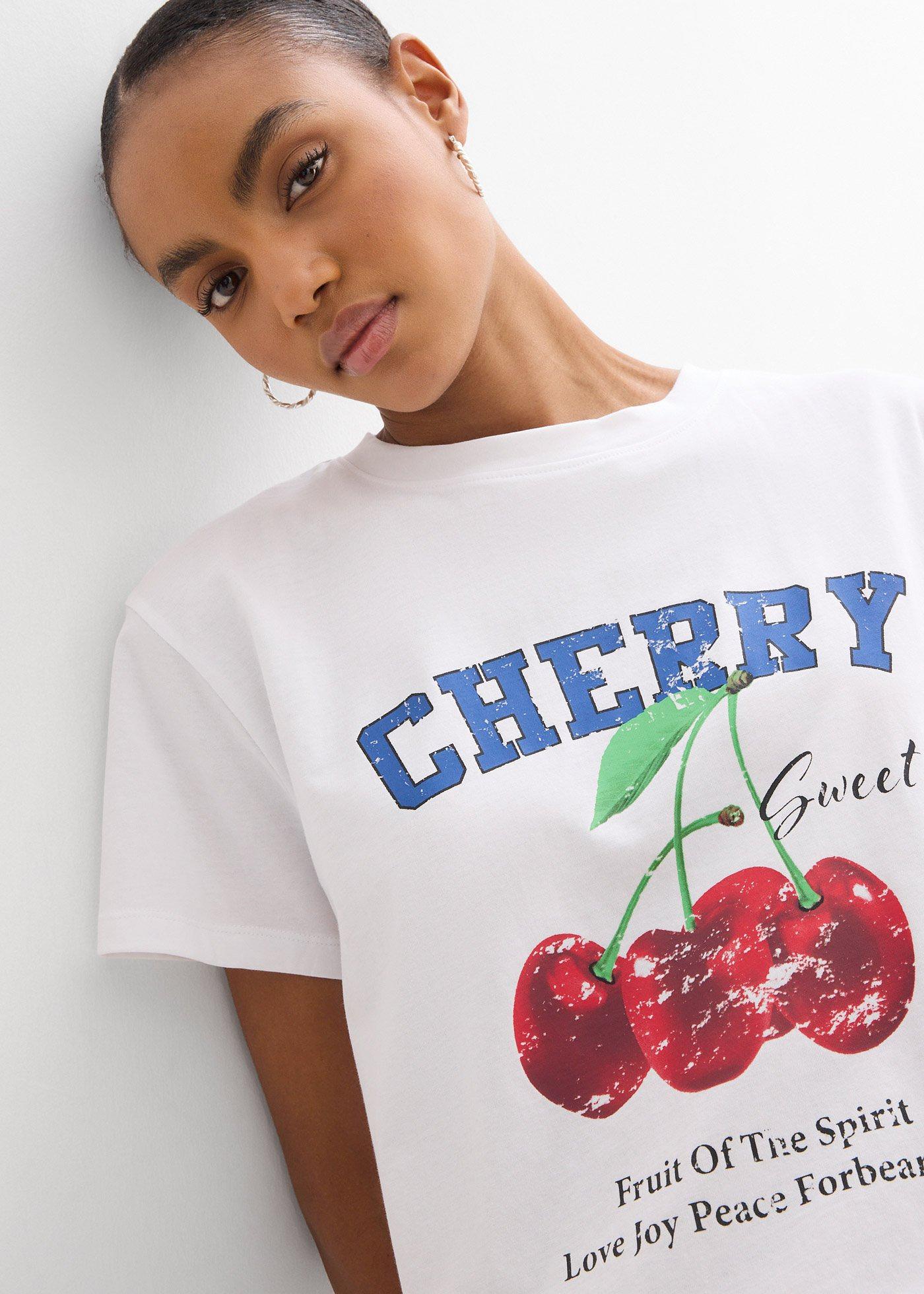 T-shirt z nadrukiem z czystej bawełny organicznej - Bonprix