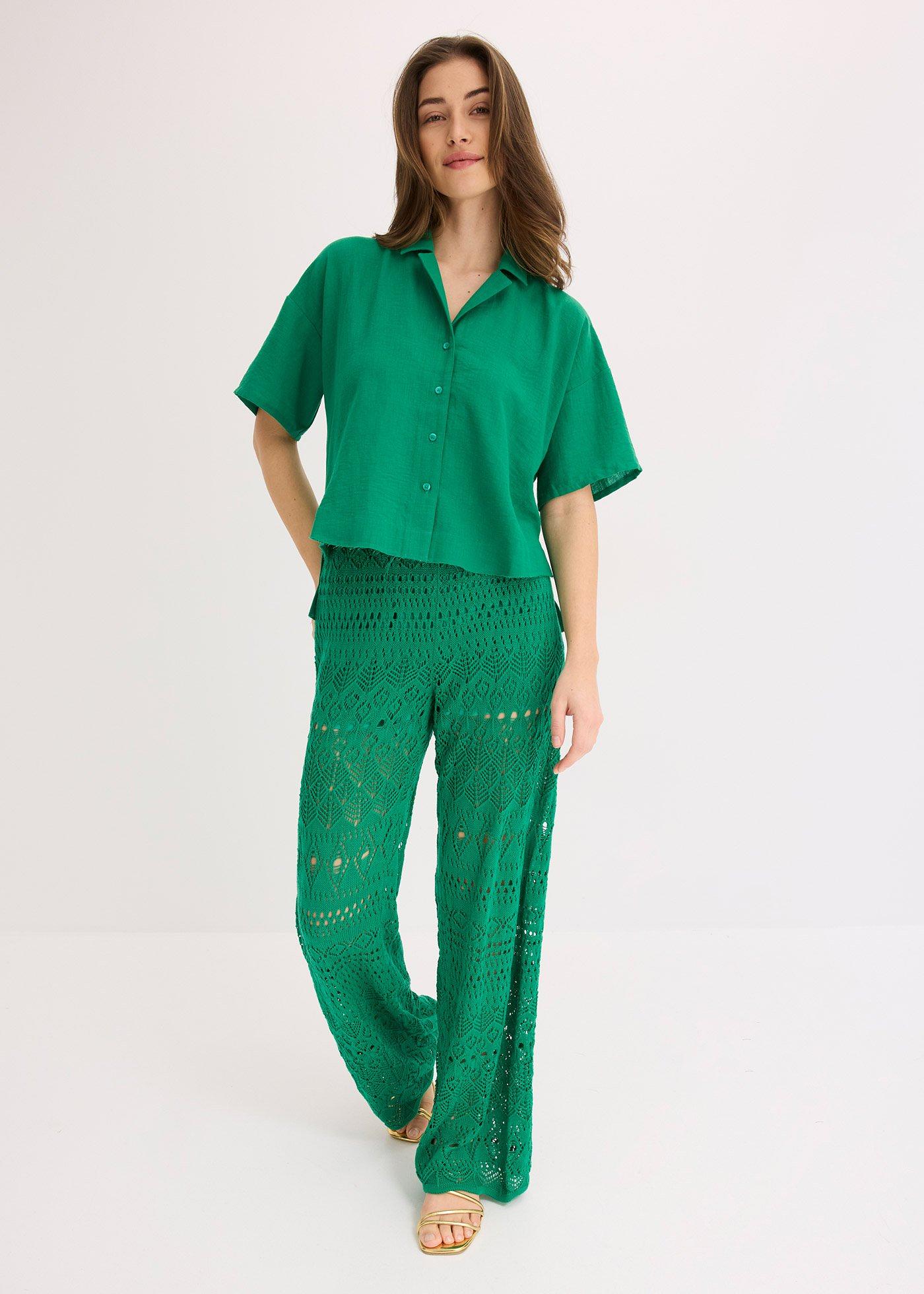 Bluzka koszulowa oversize - Bonprix
