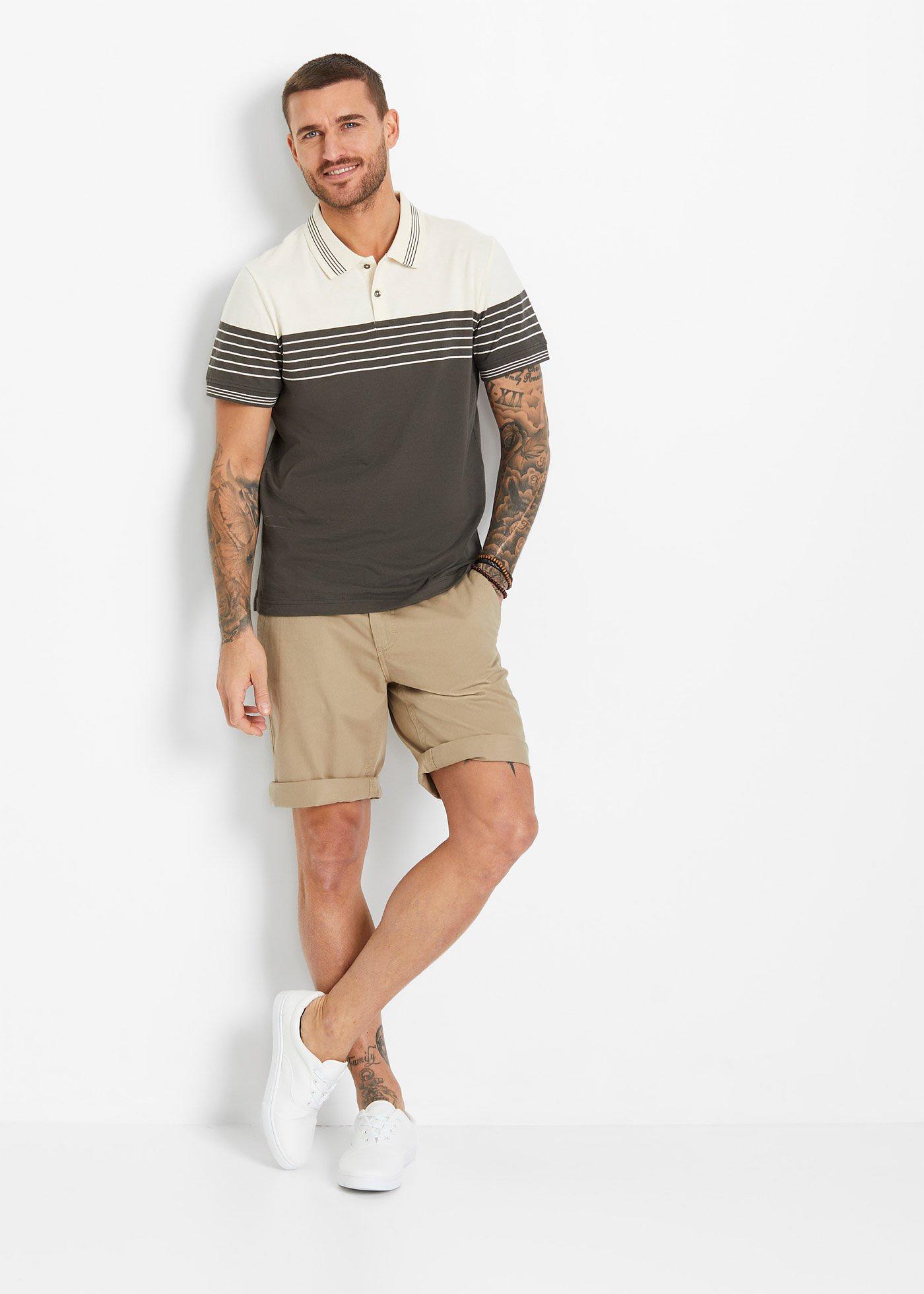 Shirt polo z dżerseju z czystej bawełny - Bonprix