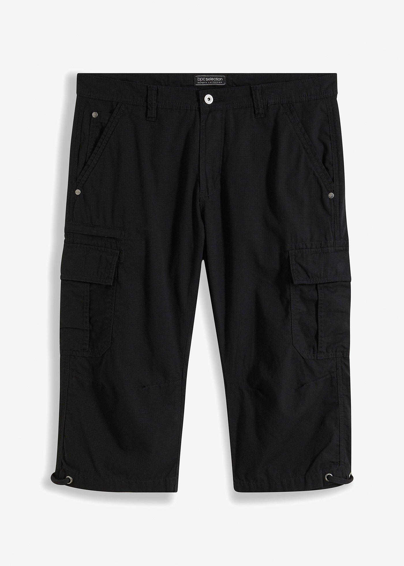 Bermuda long poches cargo regular 100% coton