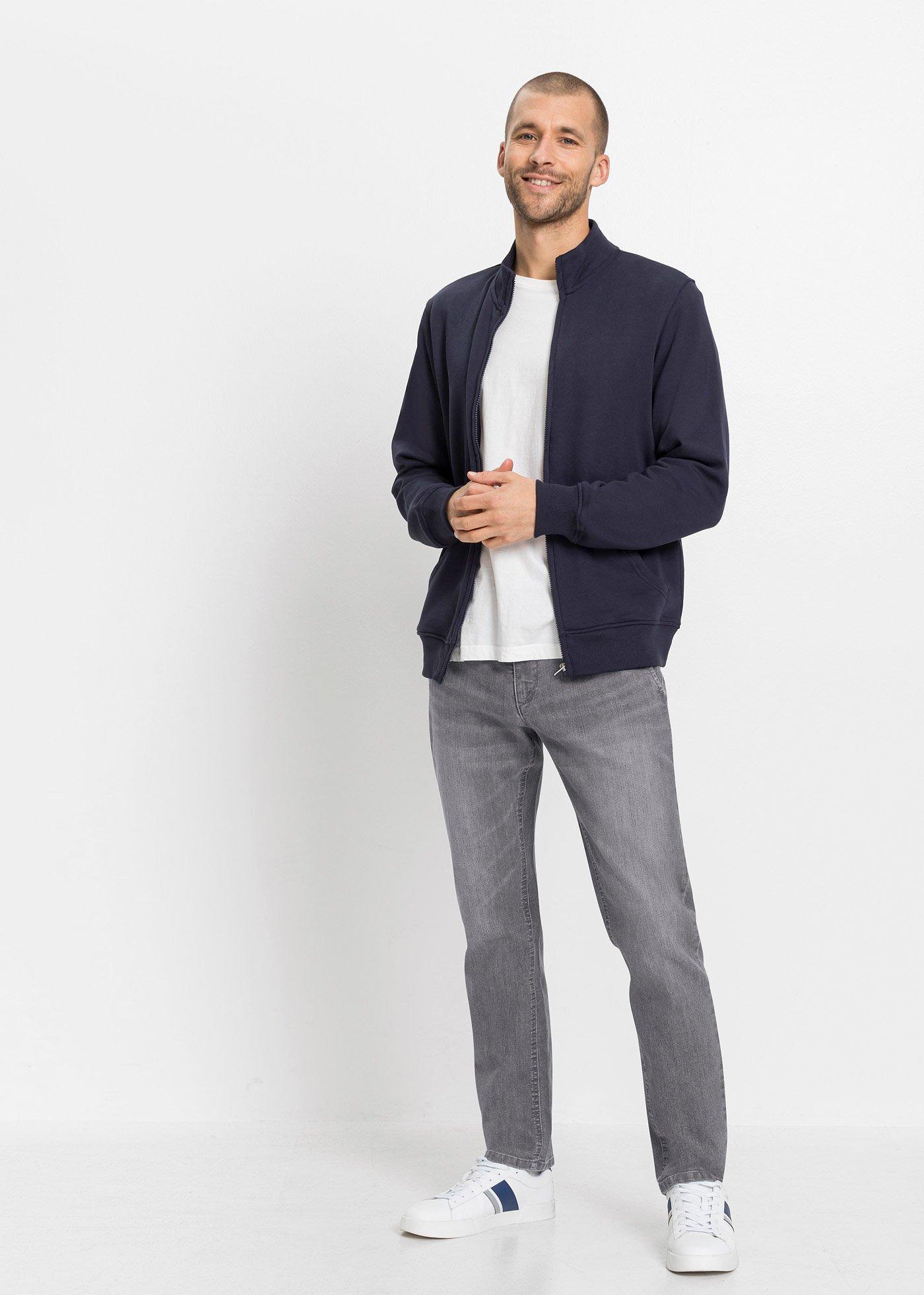 Lekkie jeansy  z gumką w talii, regular fit, straight - Bonprix
