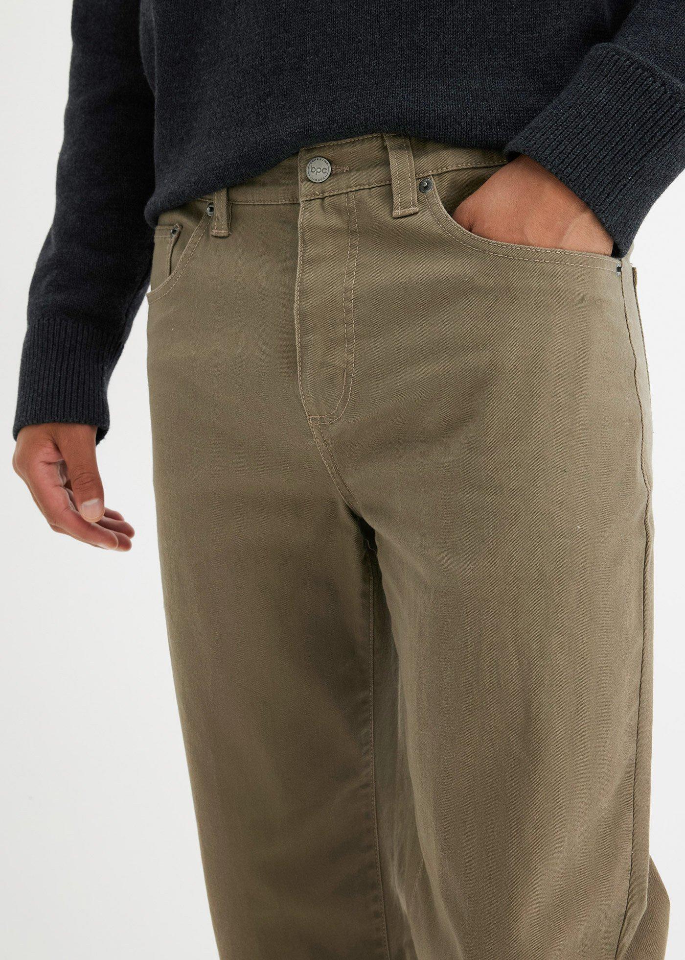 Spodnie ze stretchem, classic fit, prosta nogawka - Bonprix