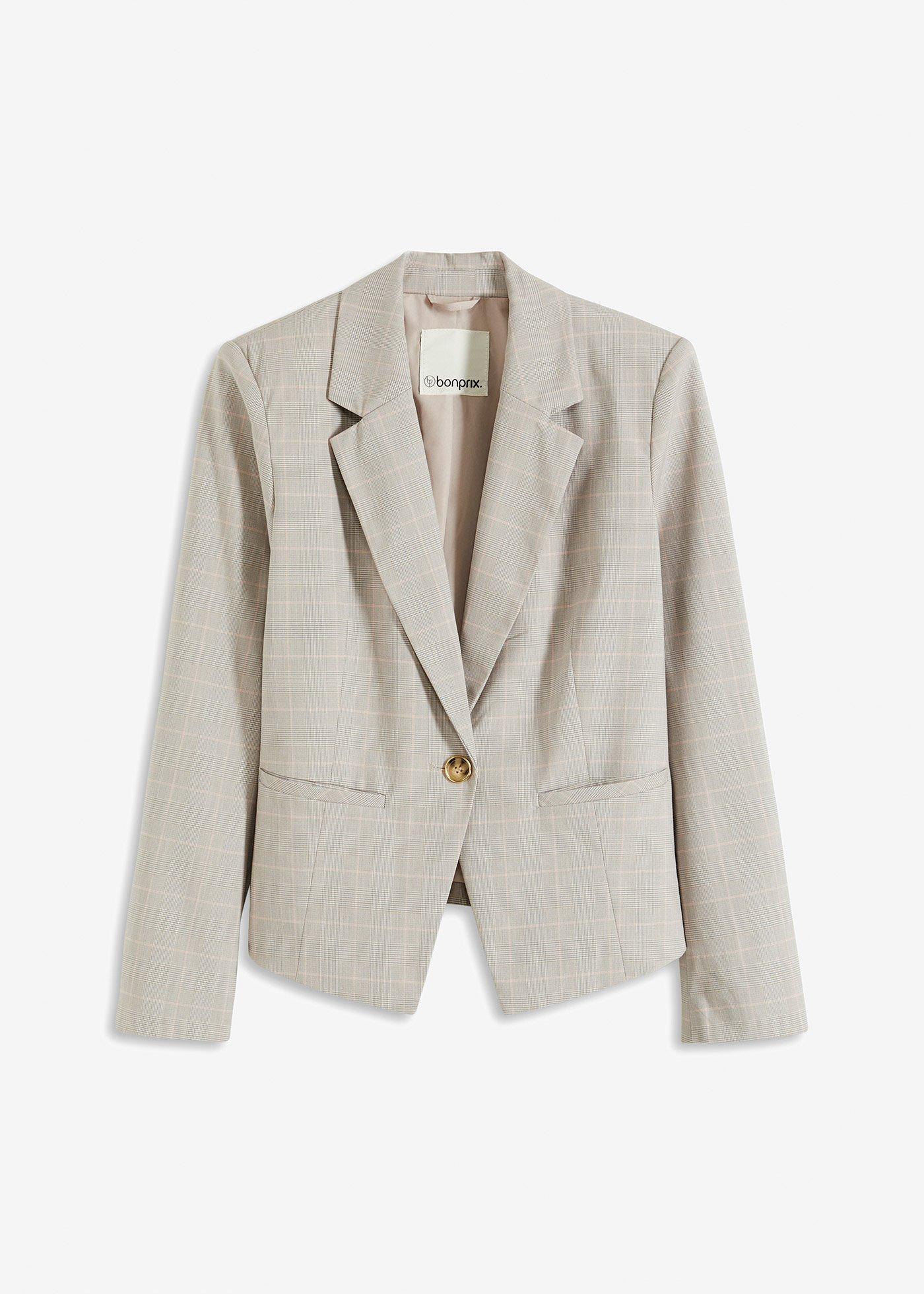 Blazer à carreaux écossais
