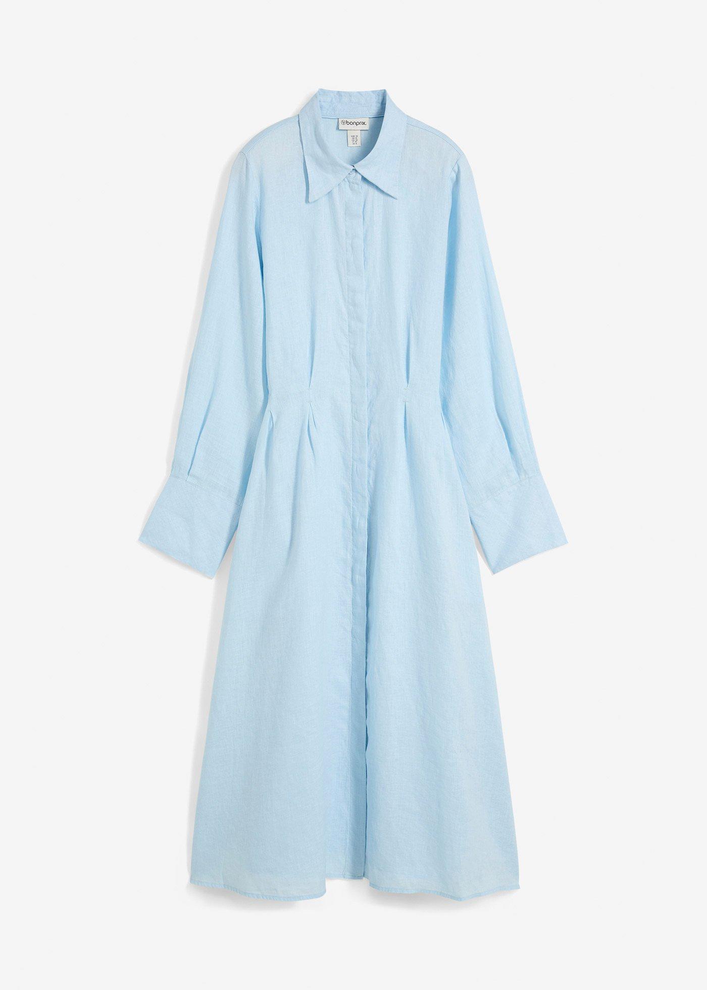 Rochie-cămașă din in 100%