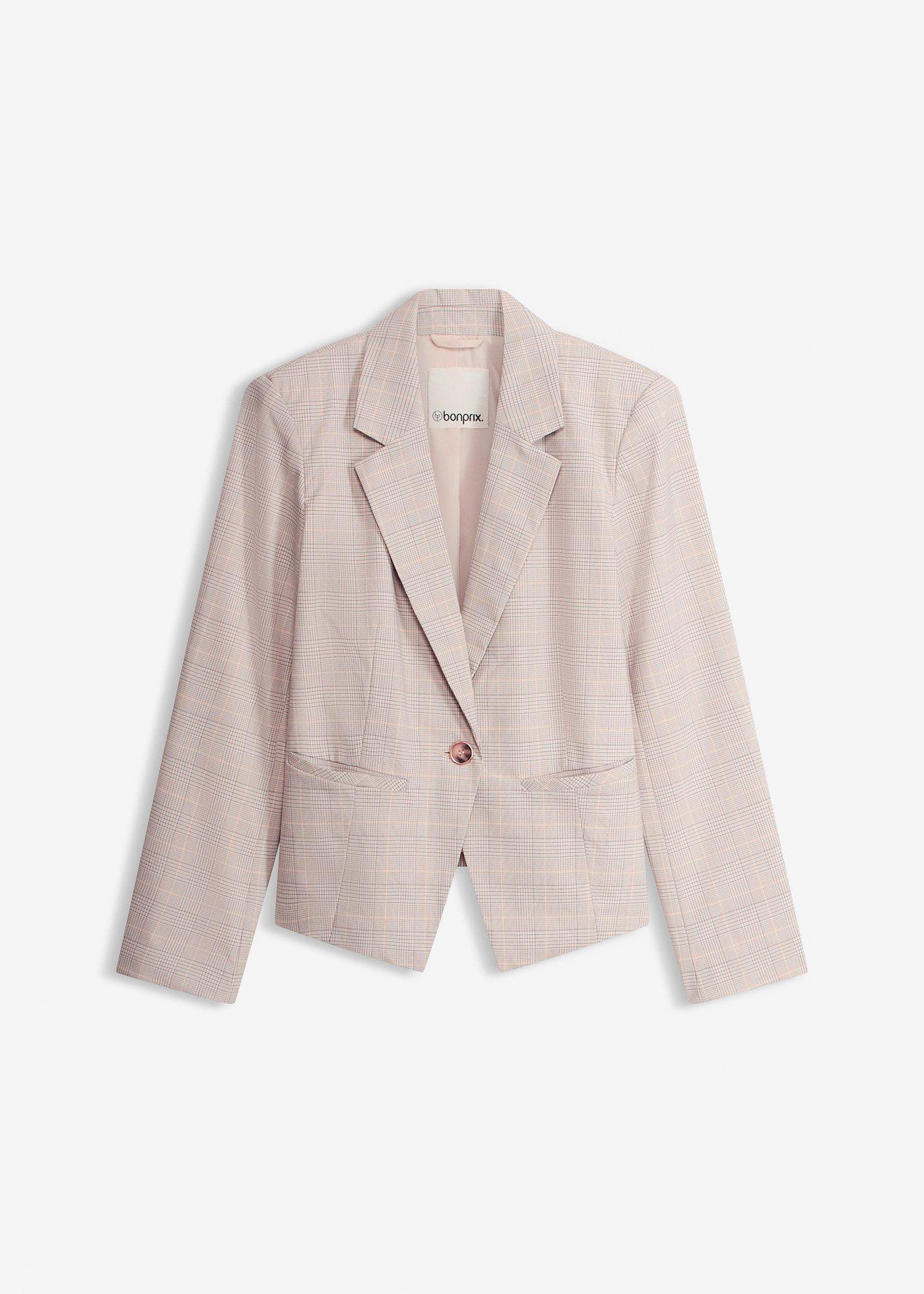 Blazer à carreaux écossais