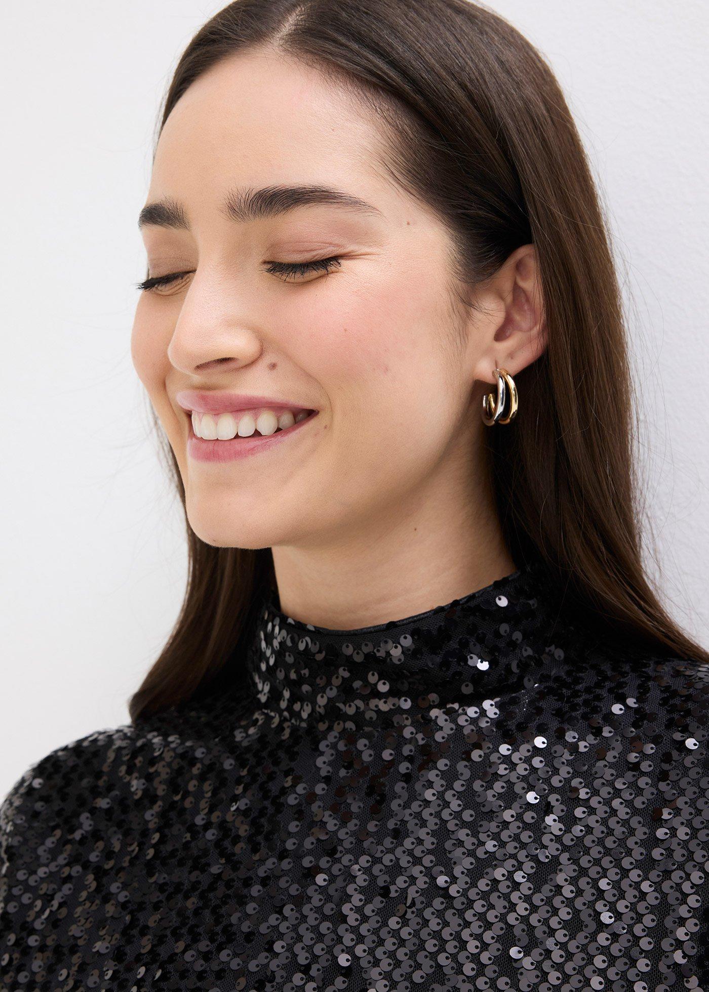 Top z cekinami - Bonprix