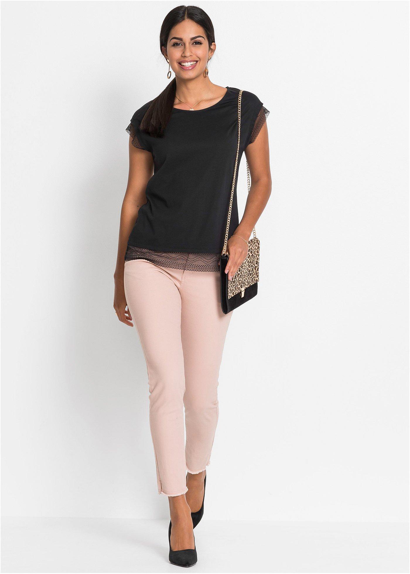 Bawełniany T-shirt o kroju pudełkowym - Bonprix