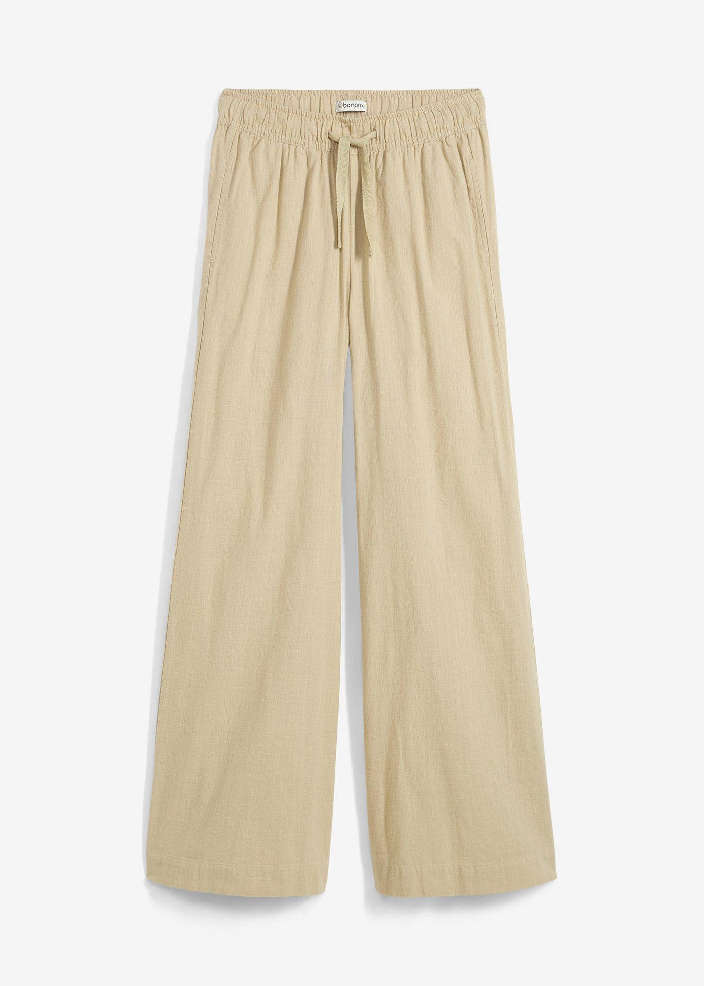 Pantalon palazzo 100% coton