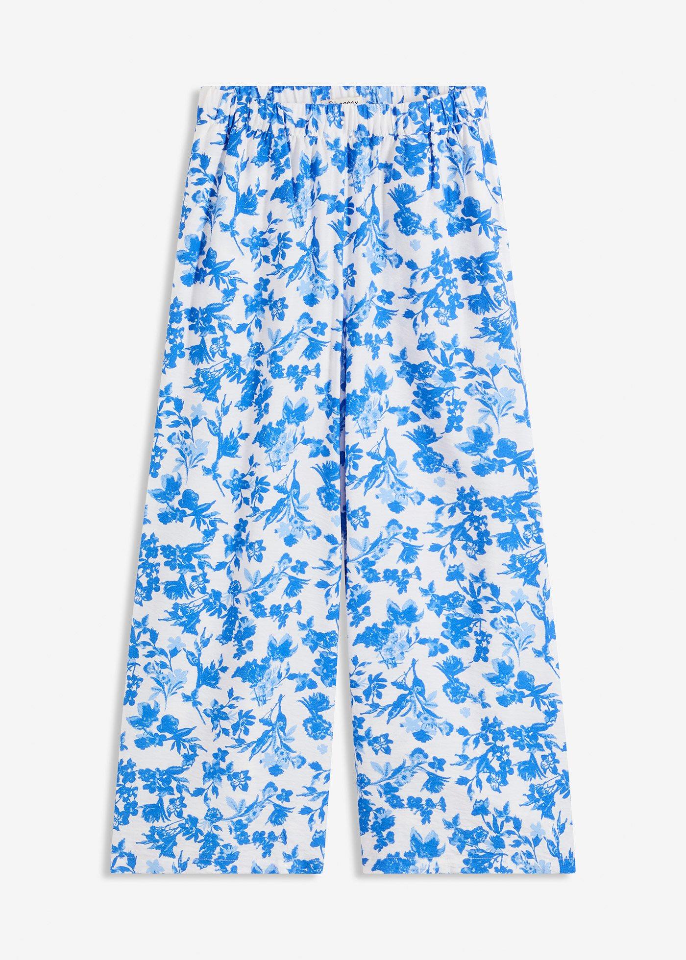 Jupe-culotte fluide en viscose mélangée