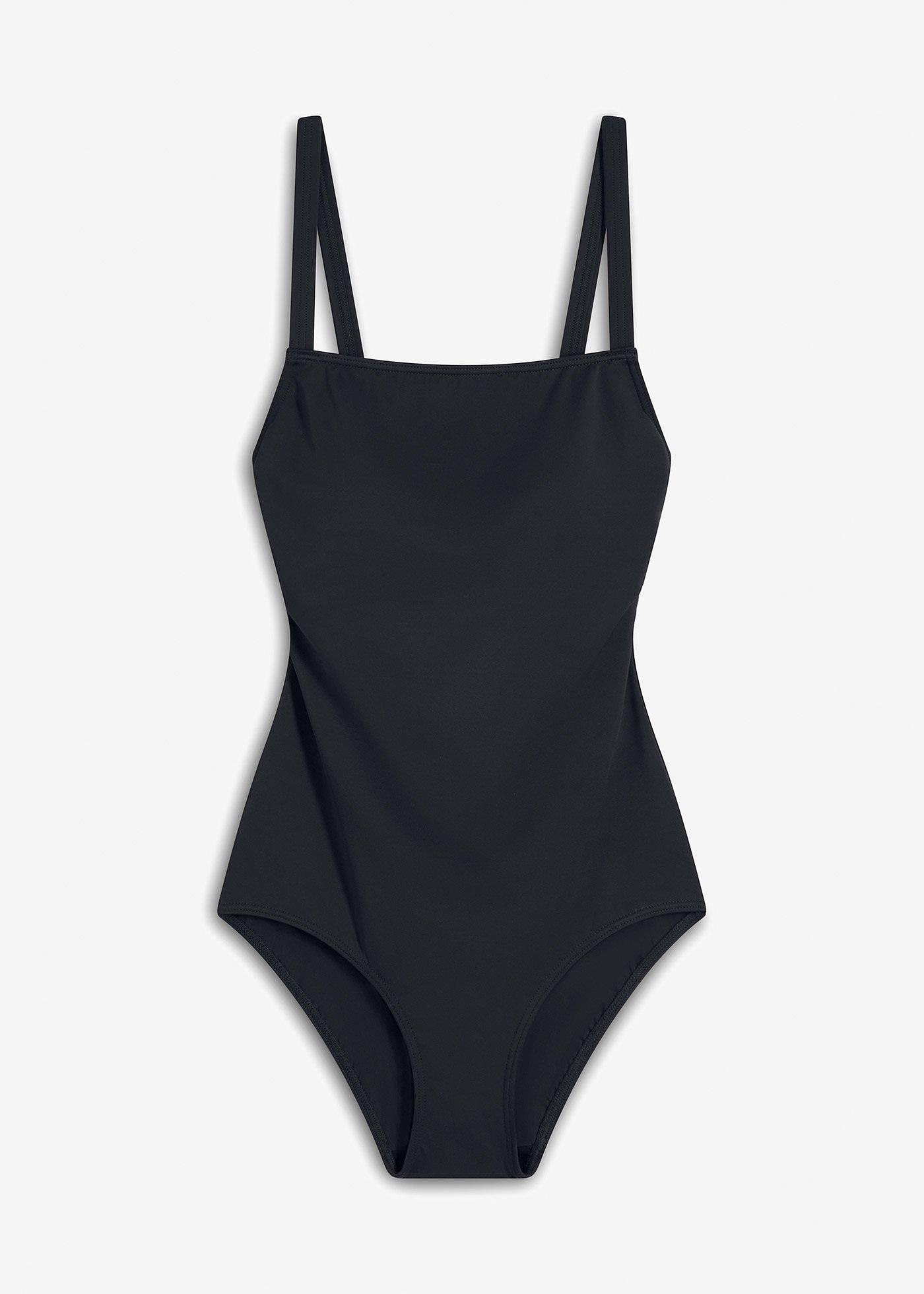 Costum de baie cu decolteu pătrat