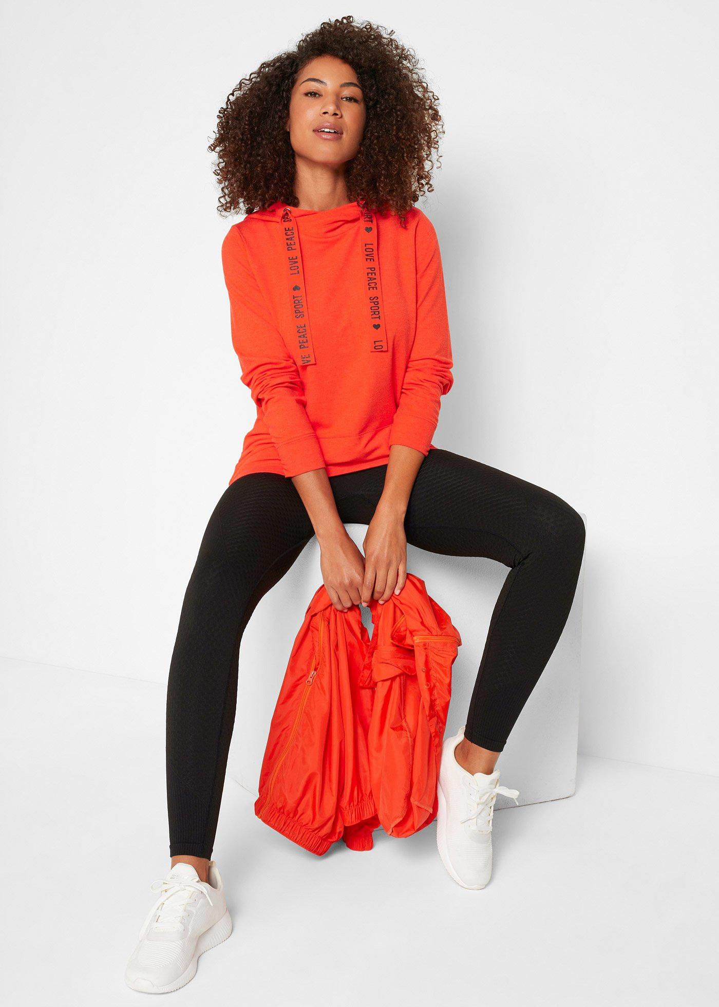 Bluza z kapturem, z miękkiego materiału z wiskozą - Bonprix