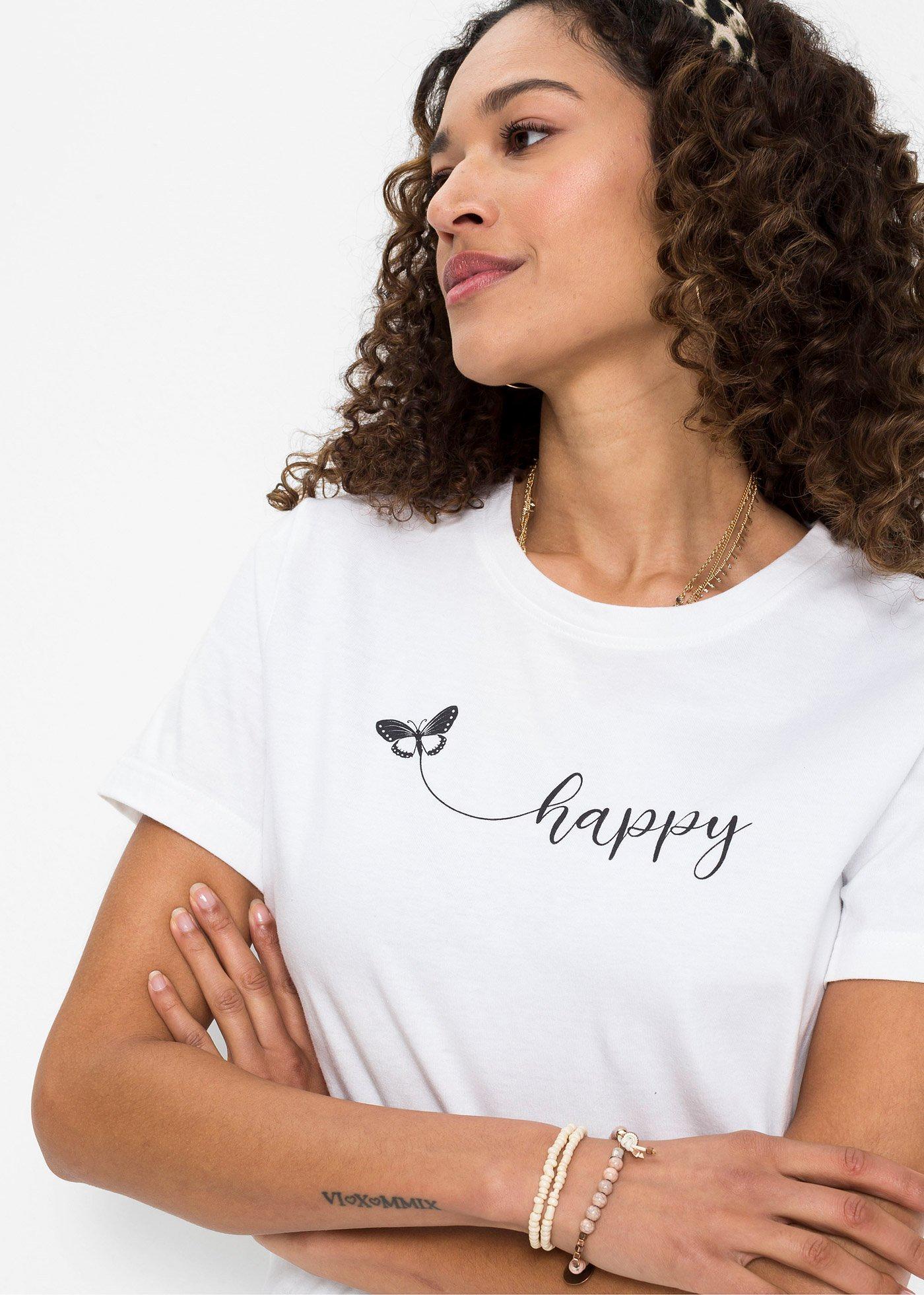 T-shirt z czystej bawełny - Bonprix