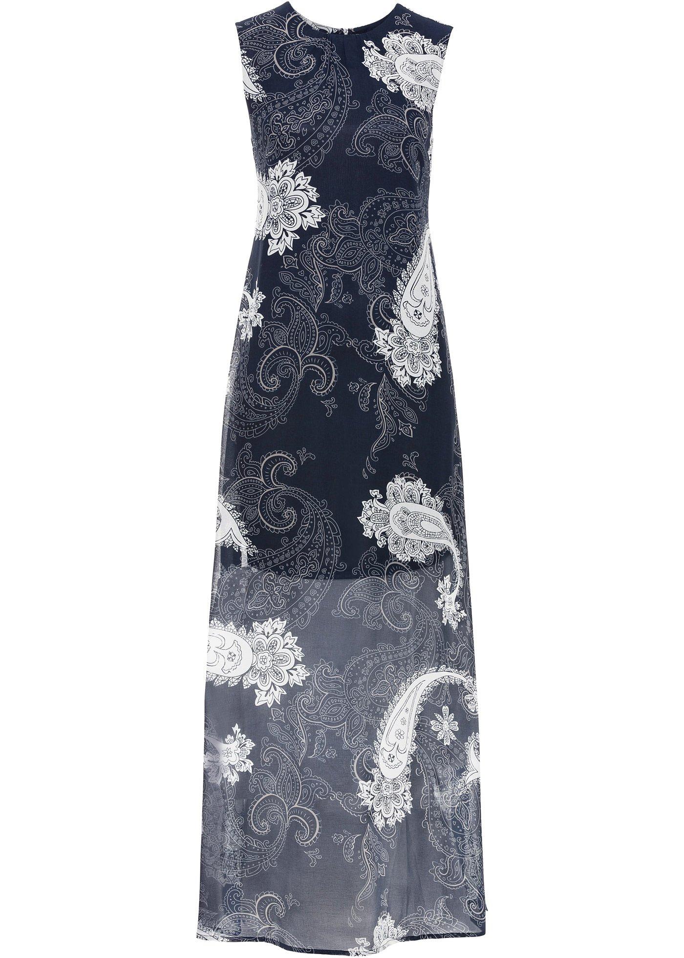 Robe longue en mousseline