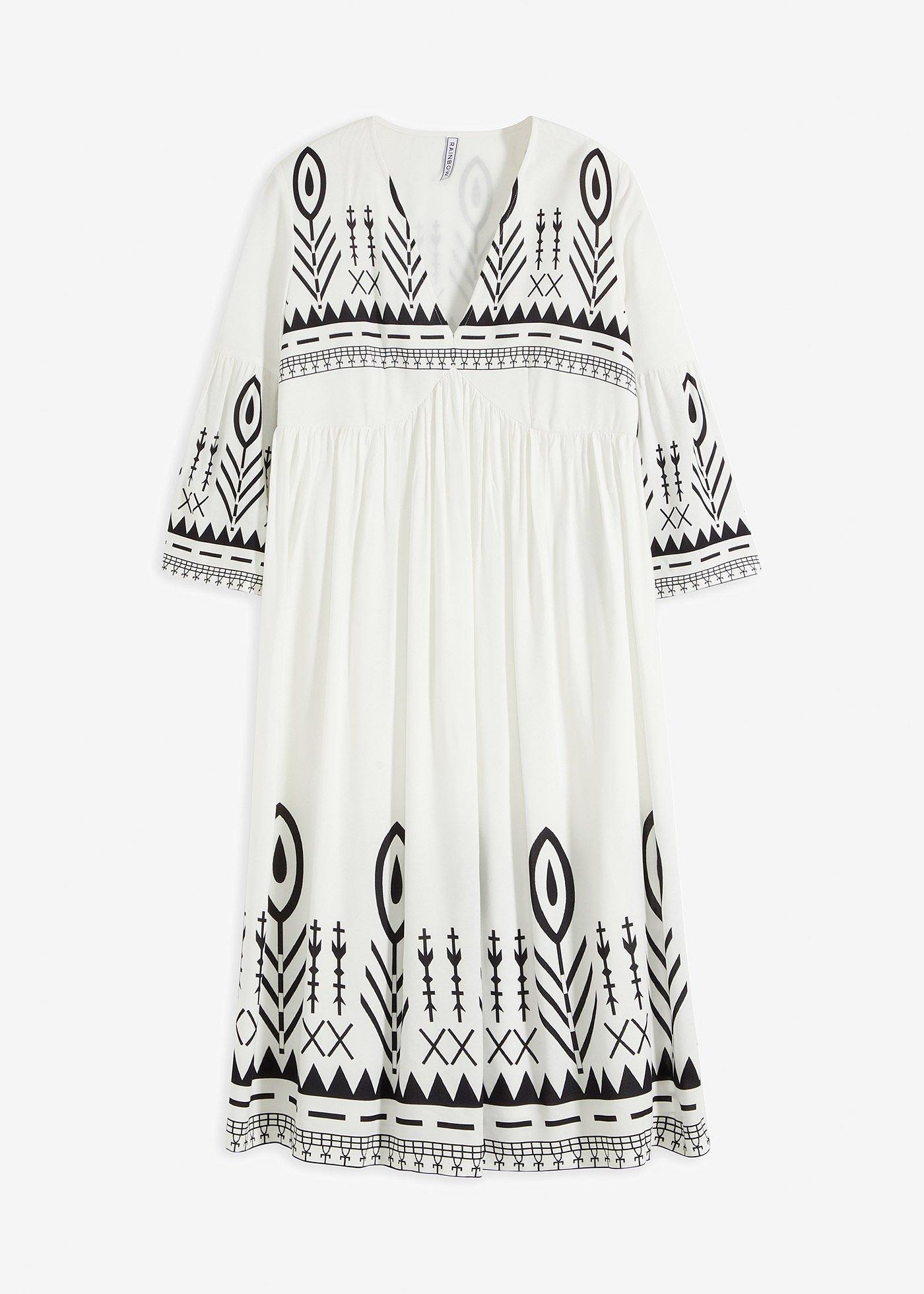 Robe midi en viscose fluide