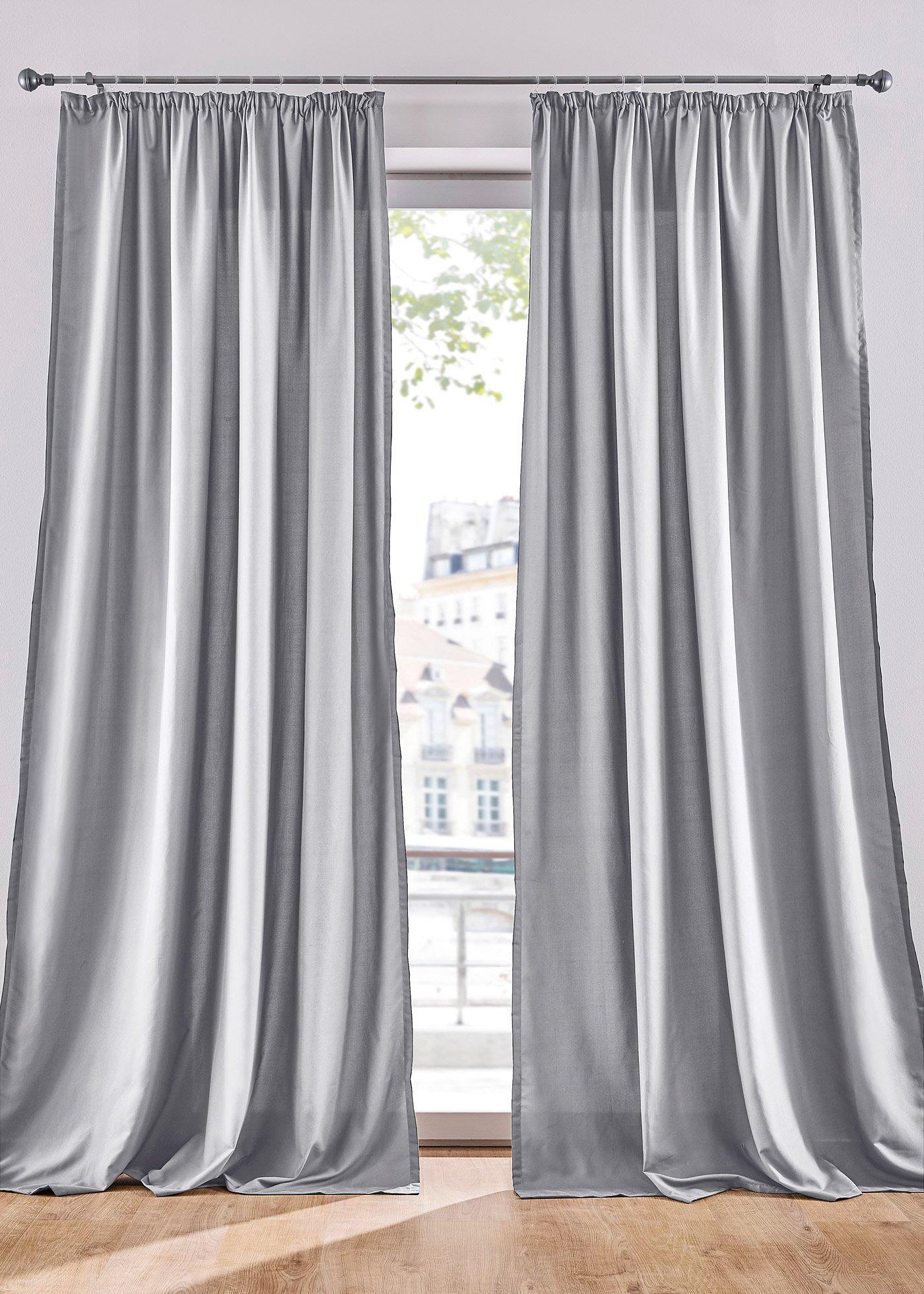 Lot de 2 rideaux en microfibre