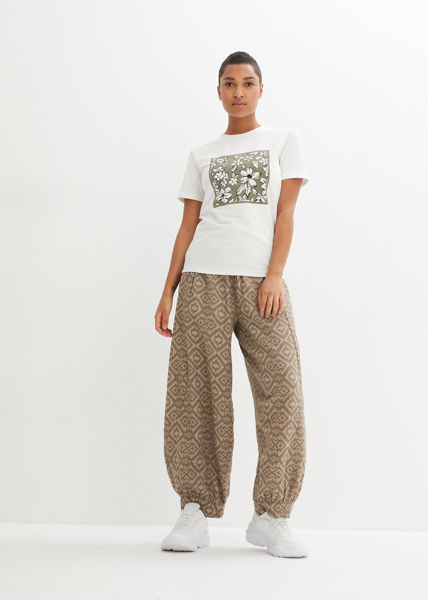 Spodnie haremki z czystej bawełny - Bonprix