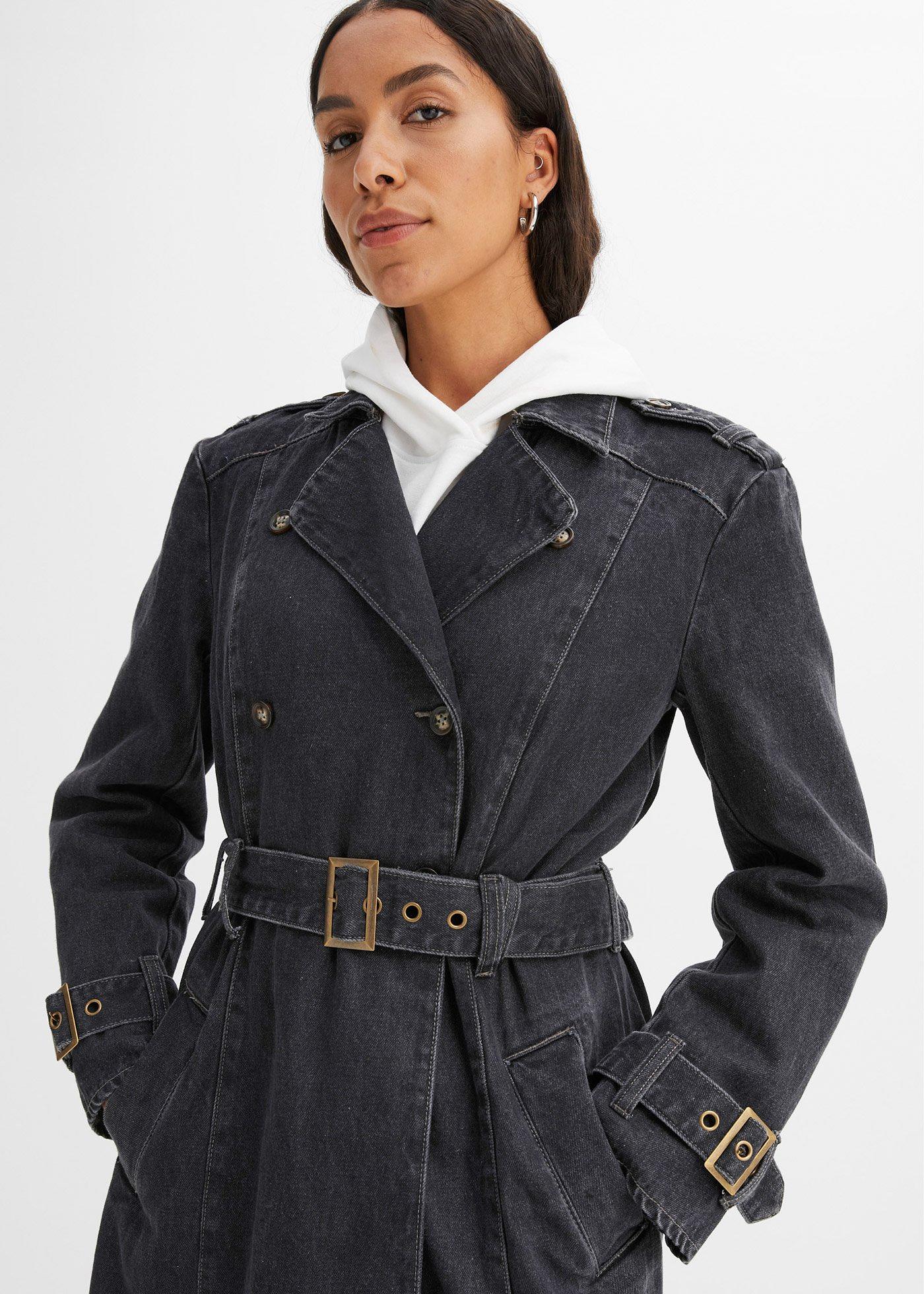 Trencz z denimu - Bonprix
