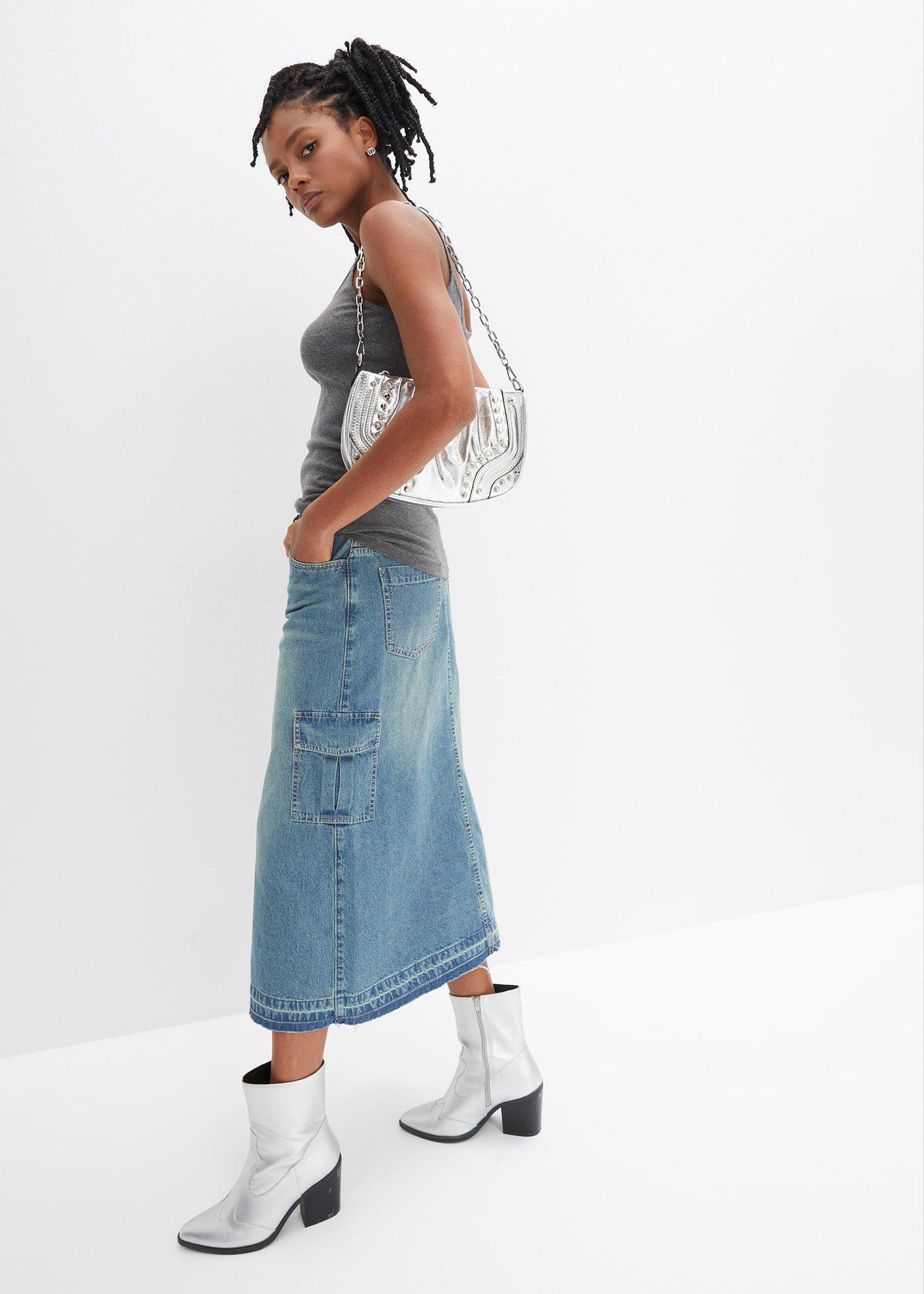 Bawełniany top na cienkich ramiączkach (2 szt.) - Bonprix