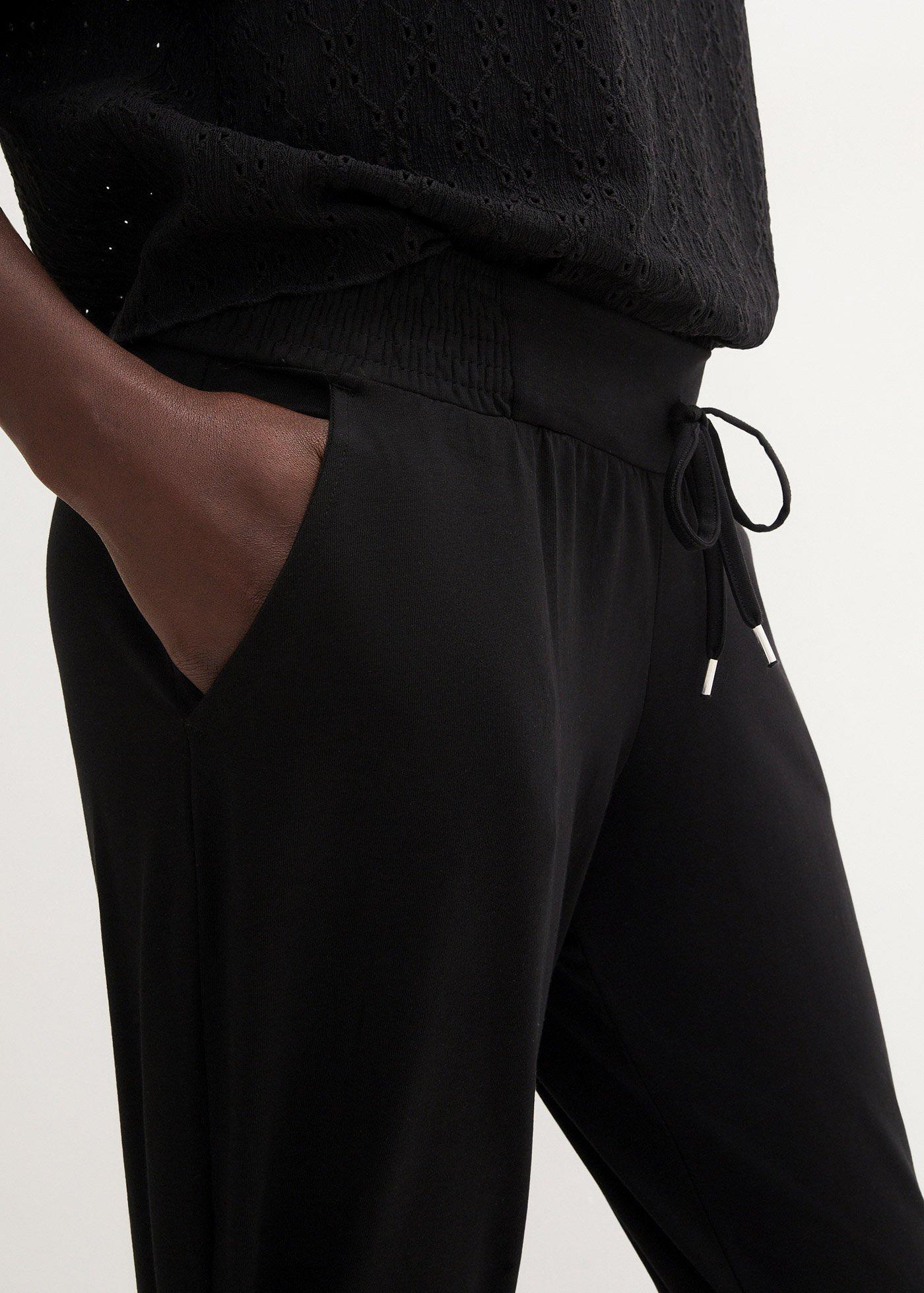 Spodnie z dżerseju z mieszanki bawełny - Bonprix