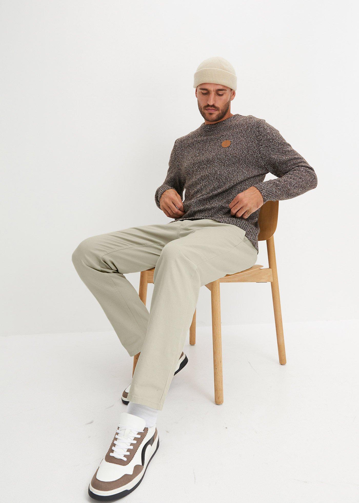 Cienki sweter z czystej bawełny - Bonprix