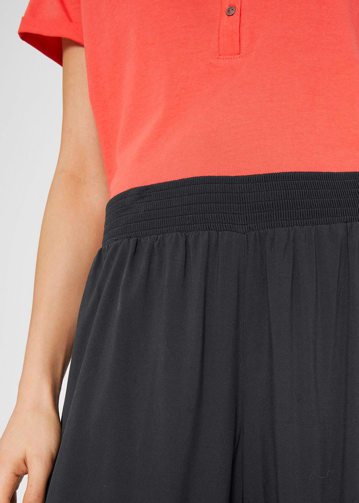 Spodnie culotte w długości do łydki, z miękkiej wiskozy - Bonprix