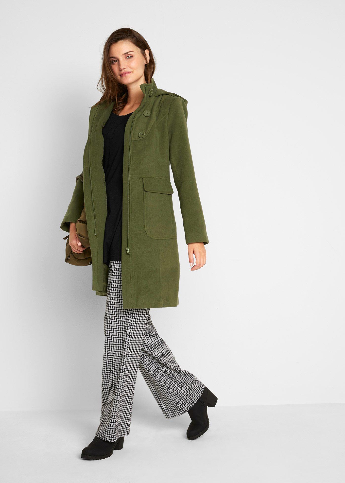 Bluzka z długim rękawem, z wiskozy z bawełną - Bonprix