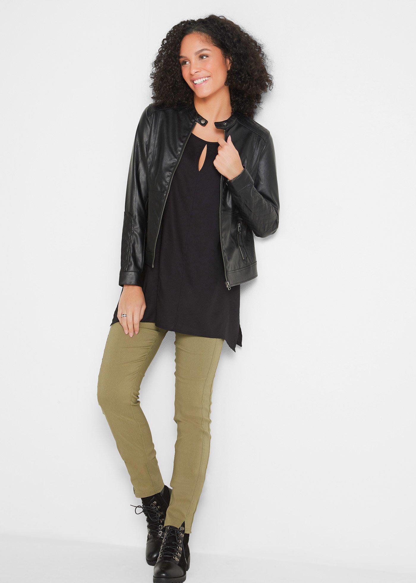 Bluzka koszulowa z czystej wiskozy - Bonprix