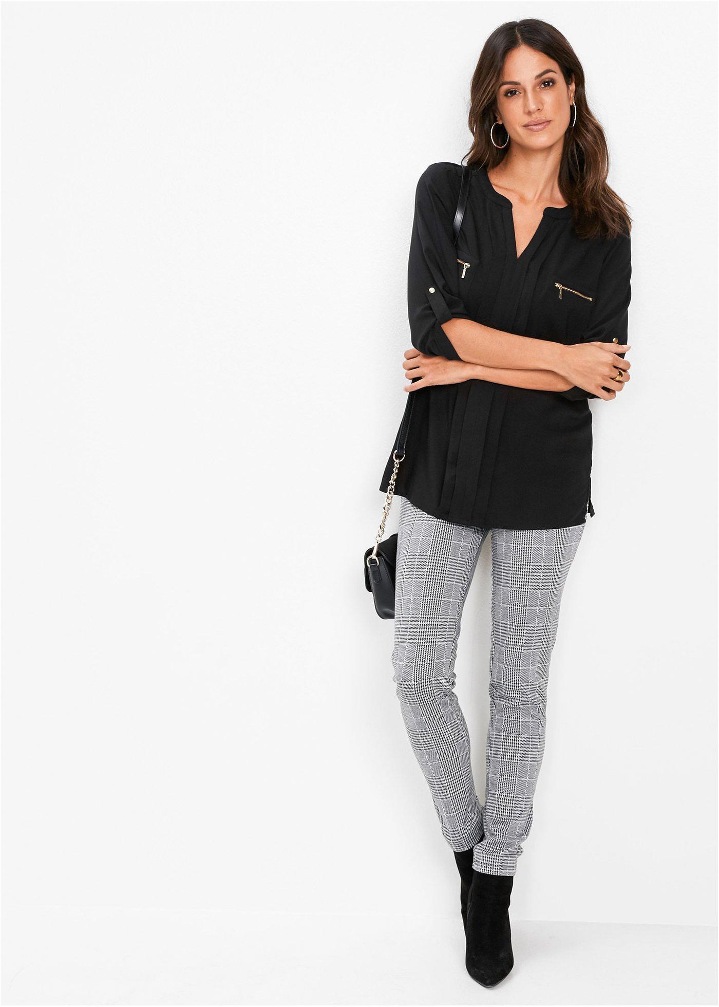 Bluzka tunikowa z lejącej wiskozy - Bonprix